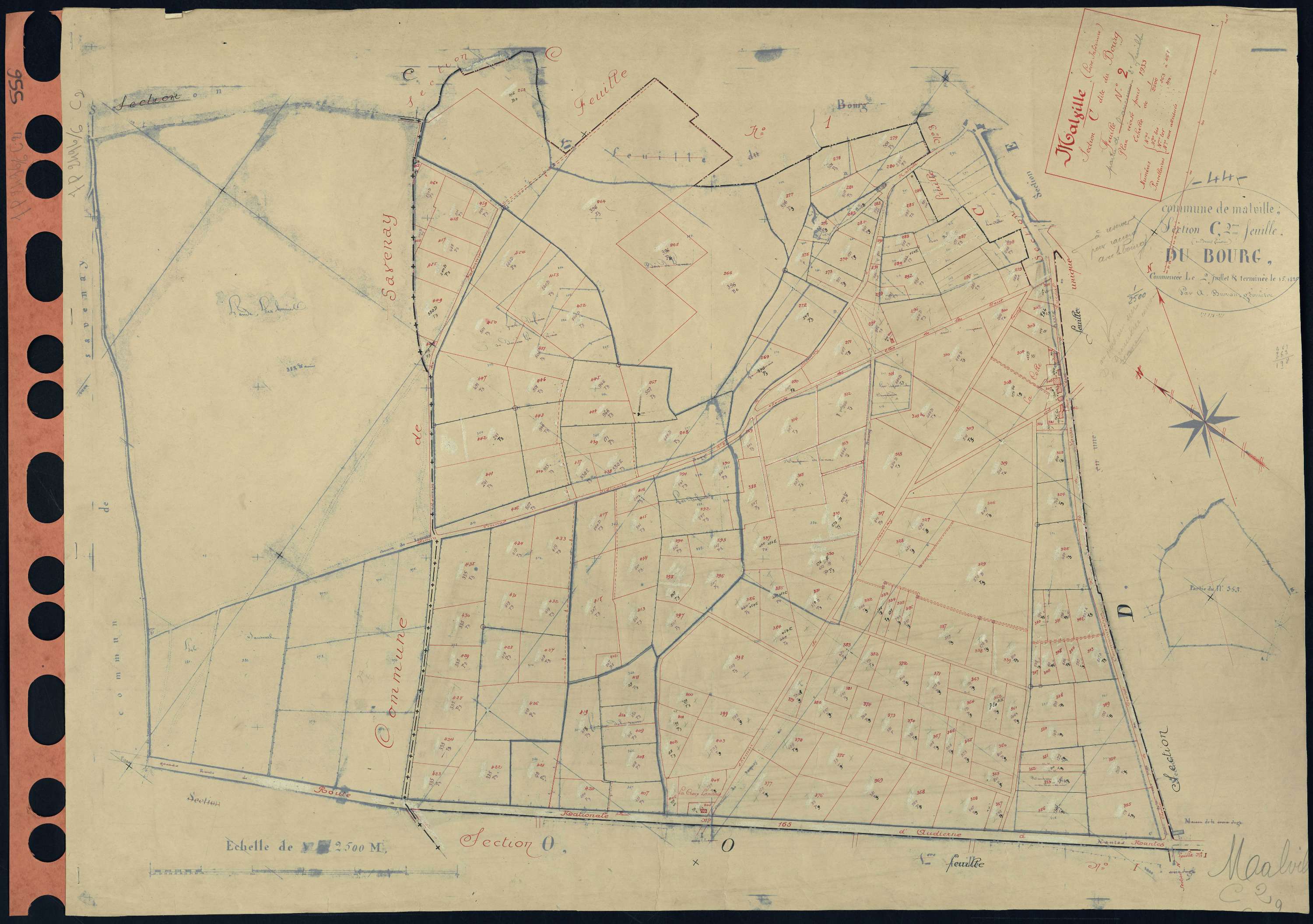 Malville - Section C2 Bourg (section du) . 263-461