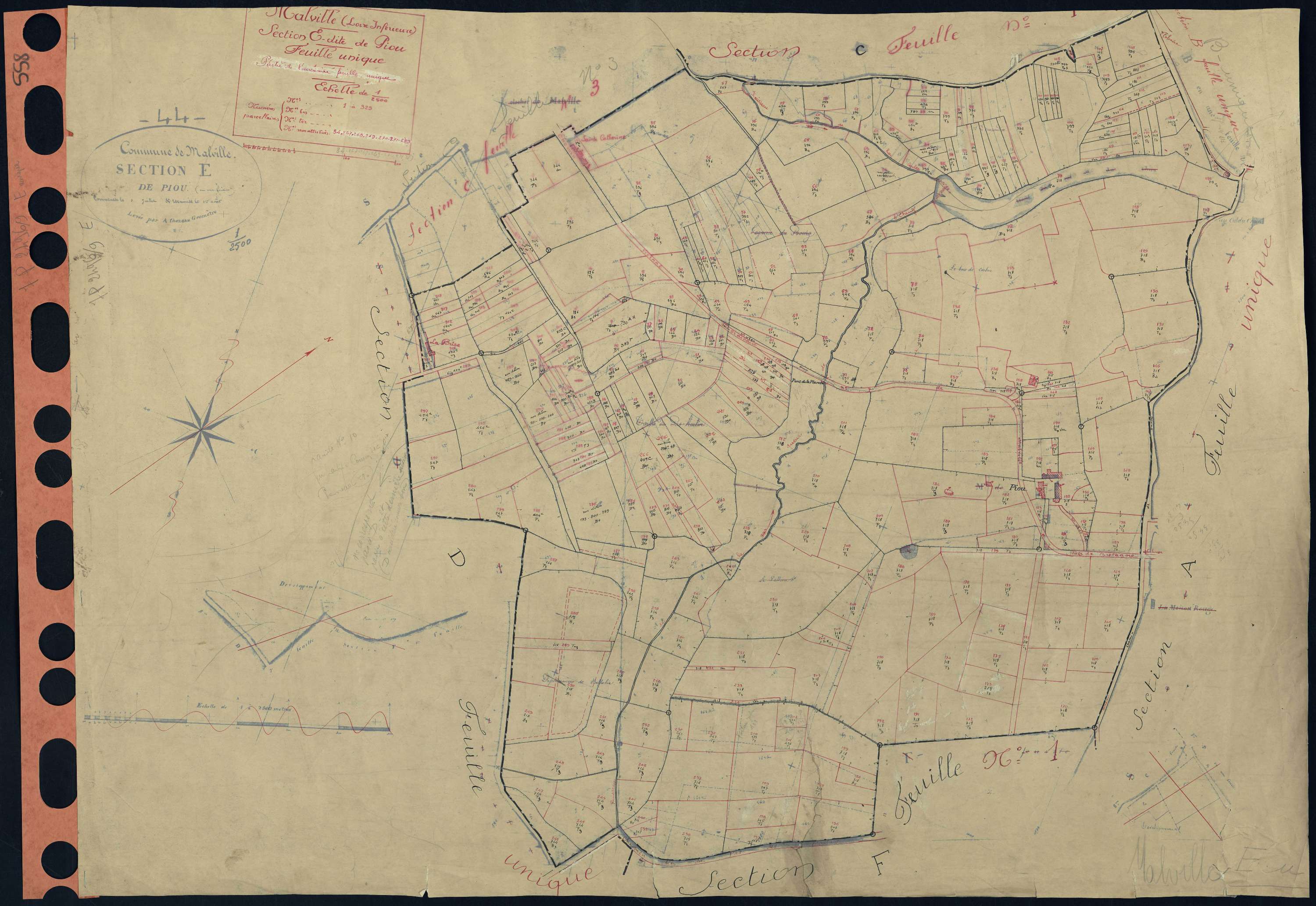 Malville - Section E Piou (section de) . 1-325