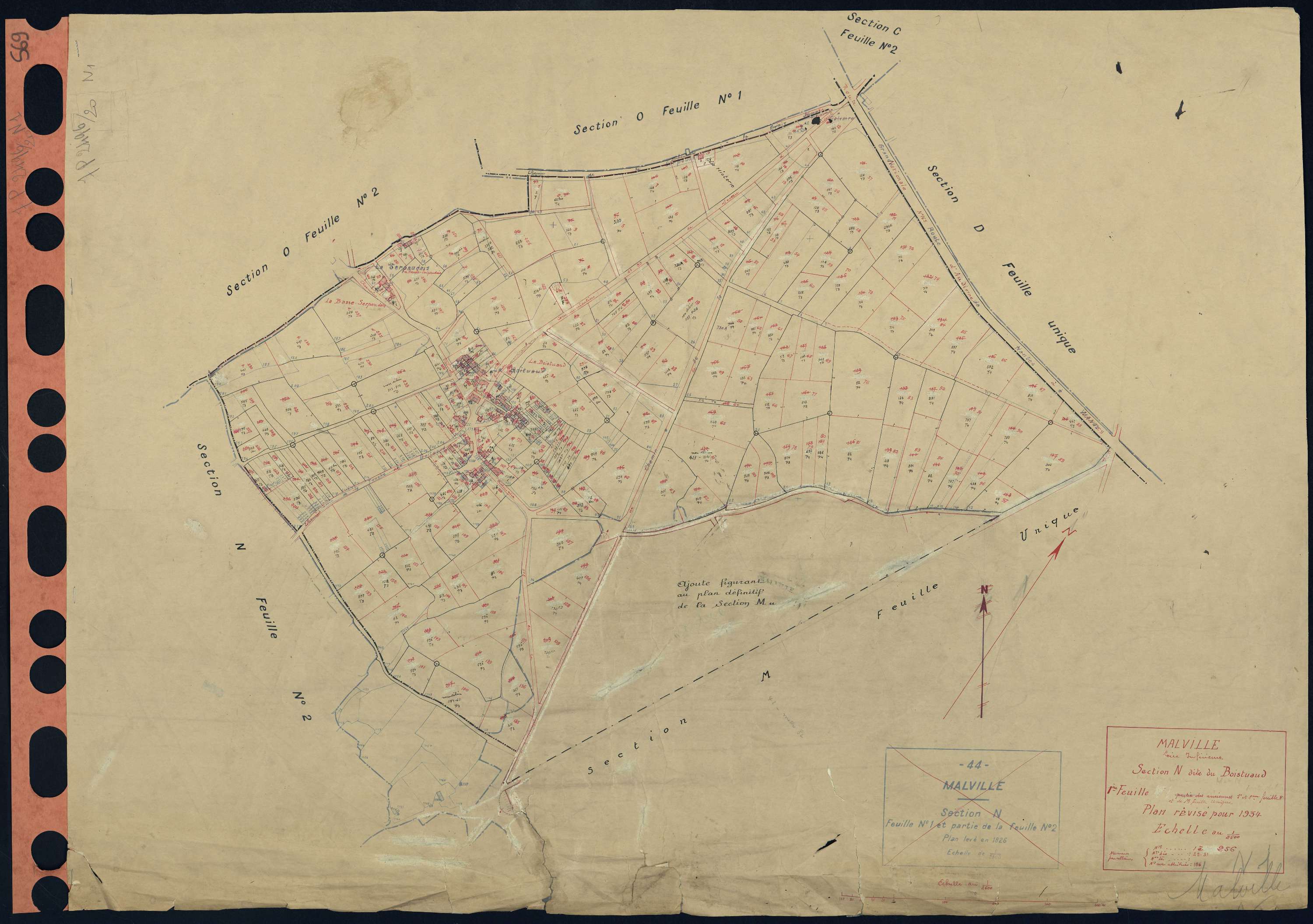 Malville - Section N1 Boistuaud (section du) . 1-256