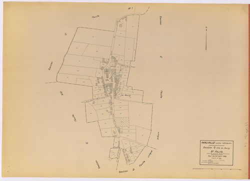 Malville - Section C3 Bourg (section du) ; 462-563