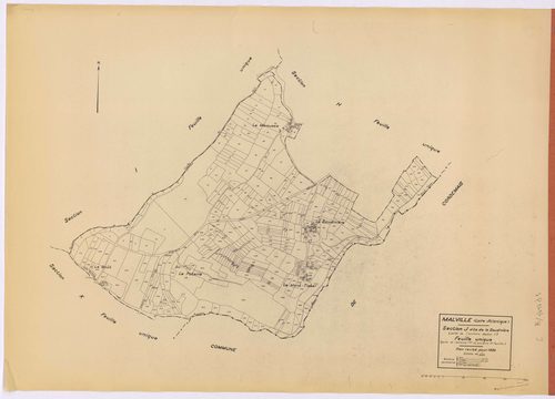 Malville - Section J Soudinière (section de La) ; 1-374
