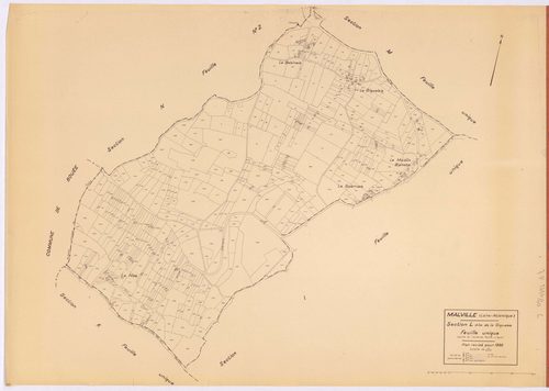 Malville - Section L Giquelais (section de La) ; 1-492