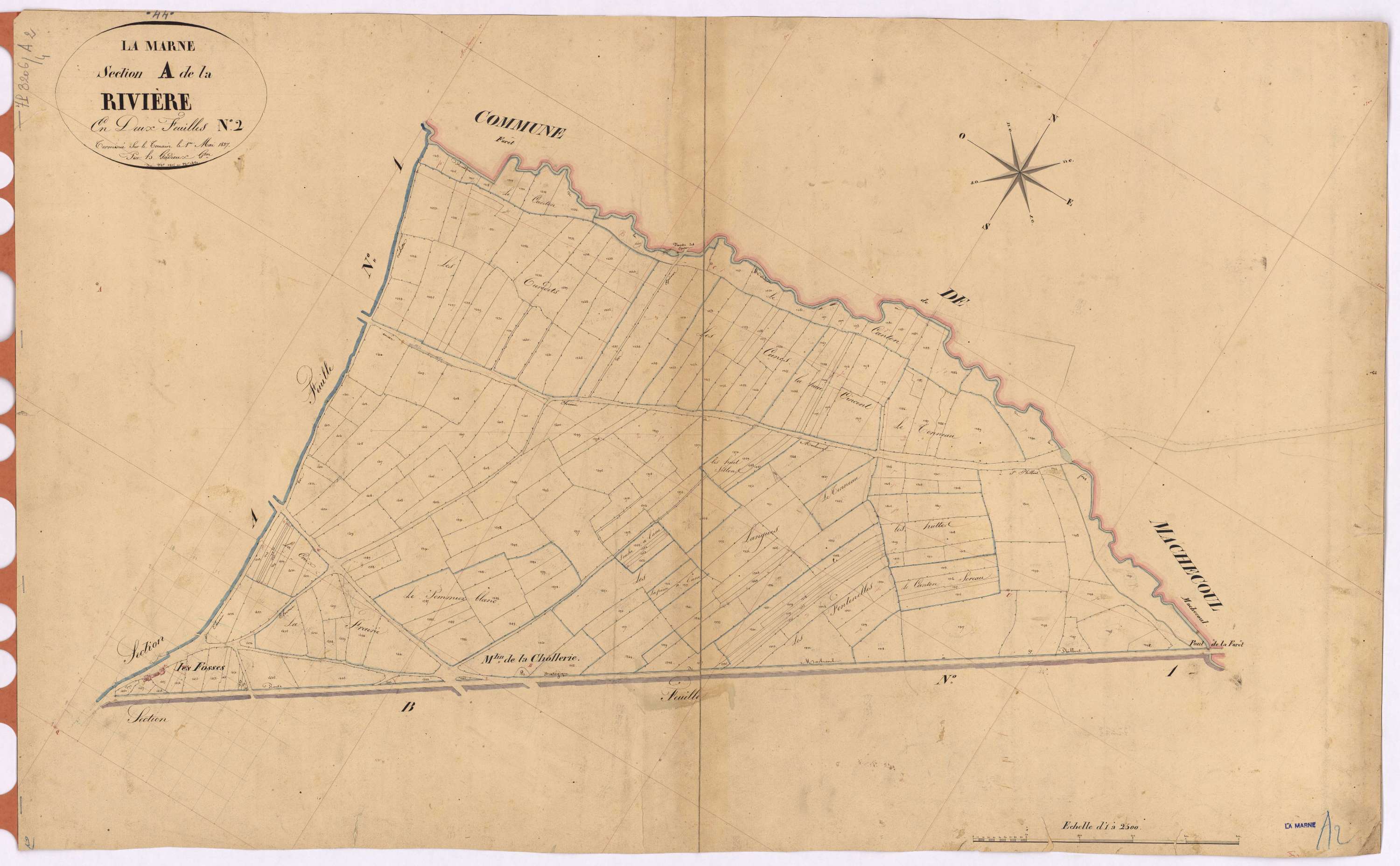 La Marne - Section A2 Rivière (section de La) ; 1215-1460