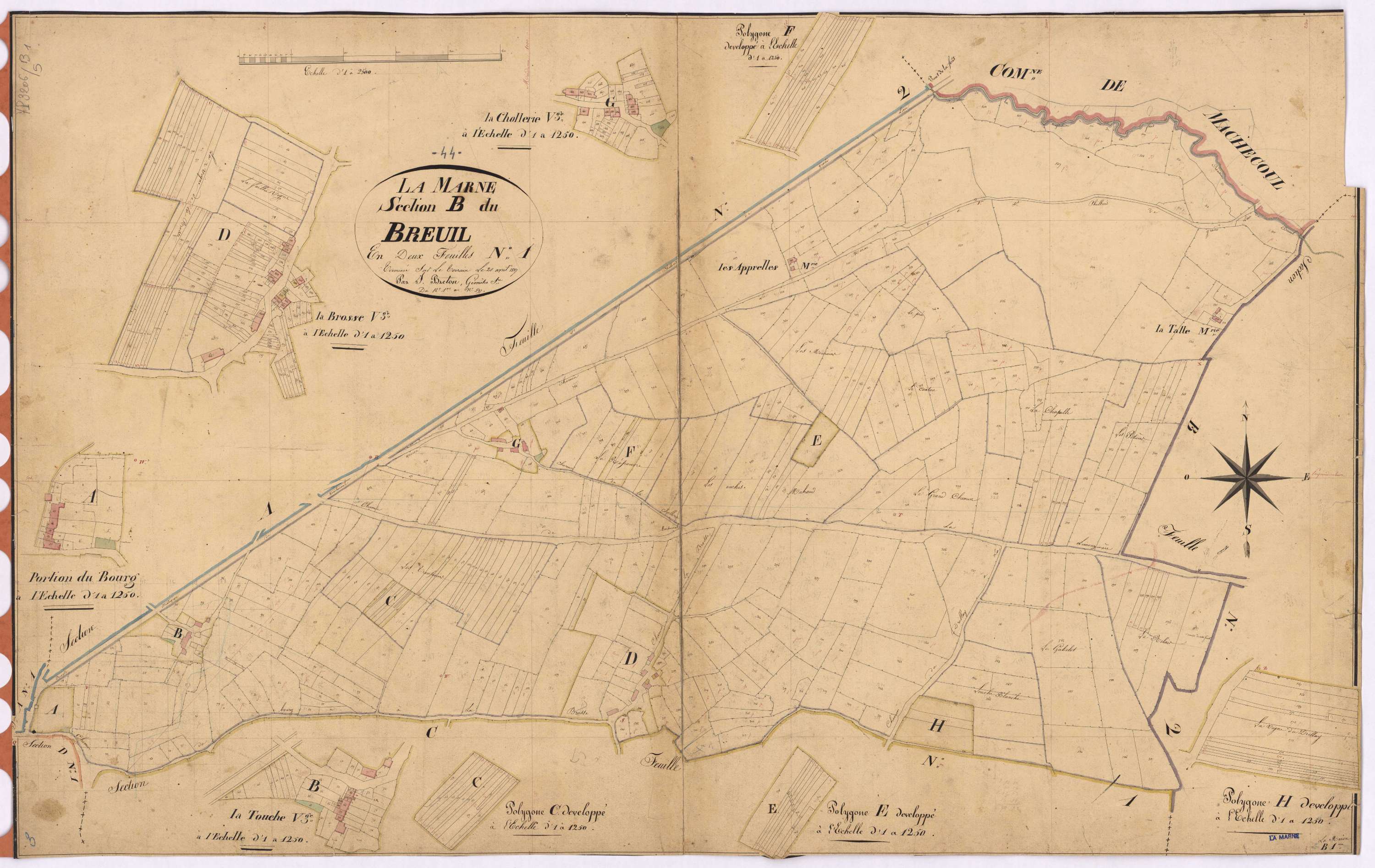 La Marne - Section B1 Breuil (section du) ; 1-597