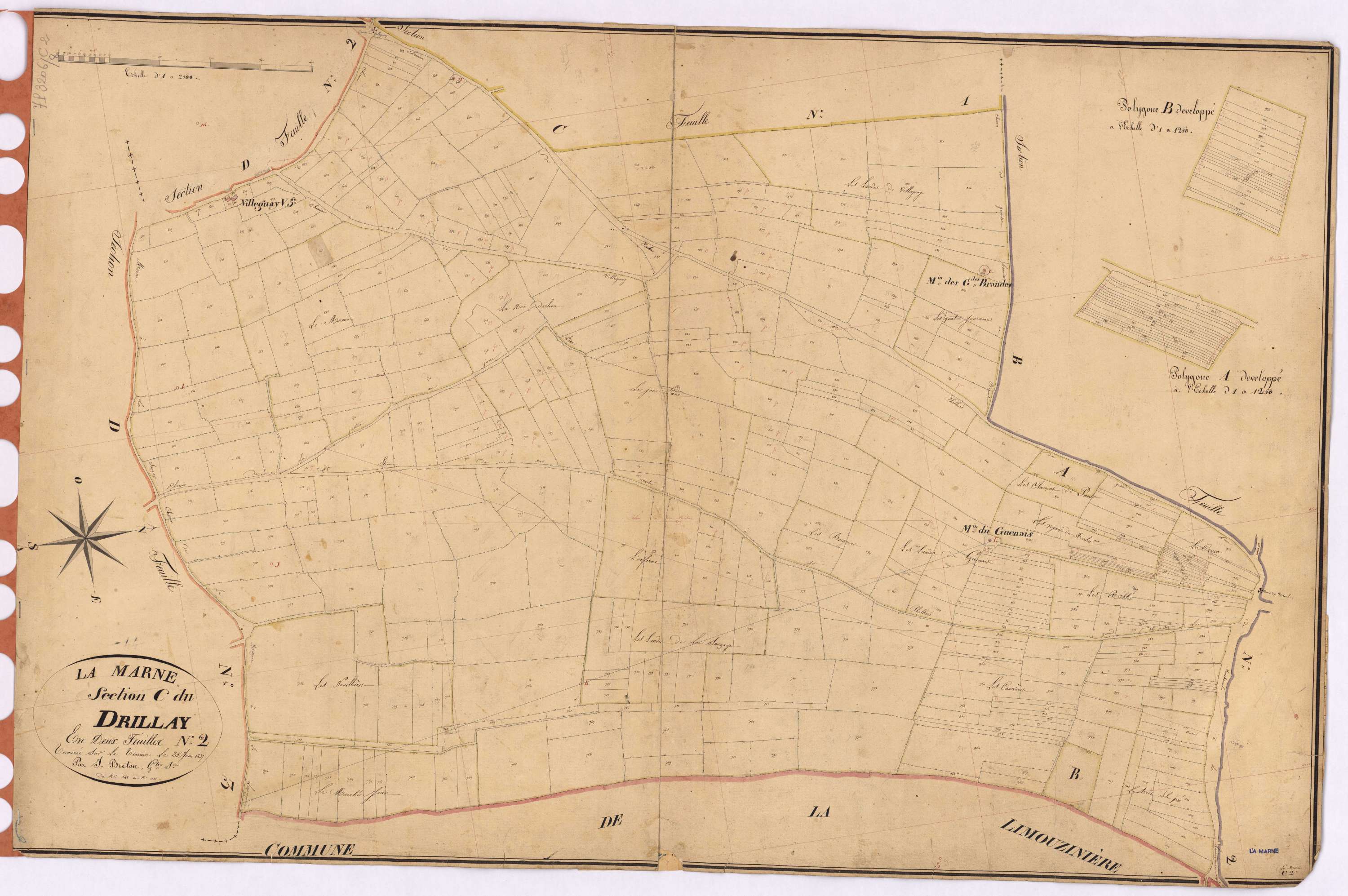 La Marne - Section C2 Drillay (section du) ; 548-1030