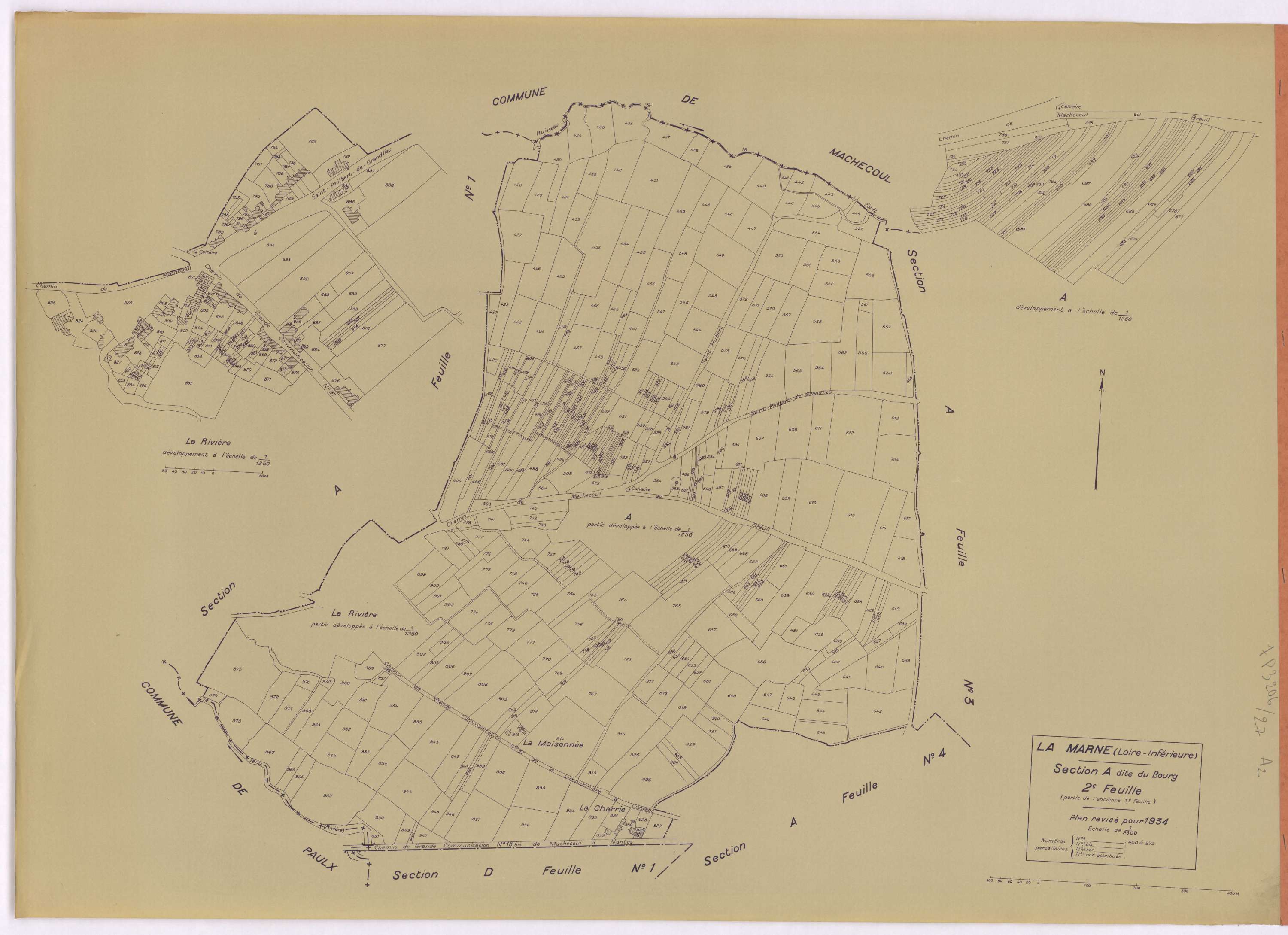 La Marne - Section A2 Bourg (section du) ; 400-975