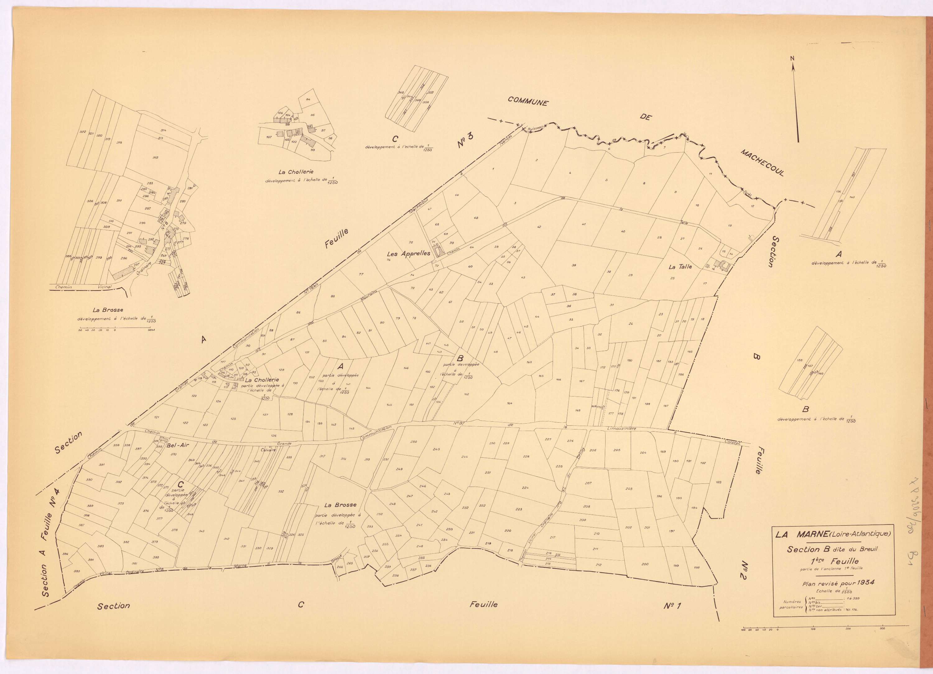 La Marne - Section B1 Breuil (section du) ; 1-399