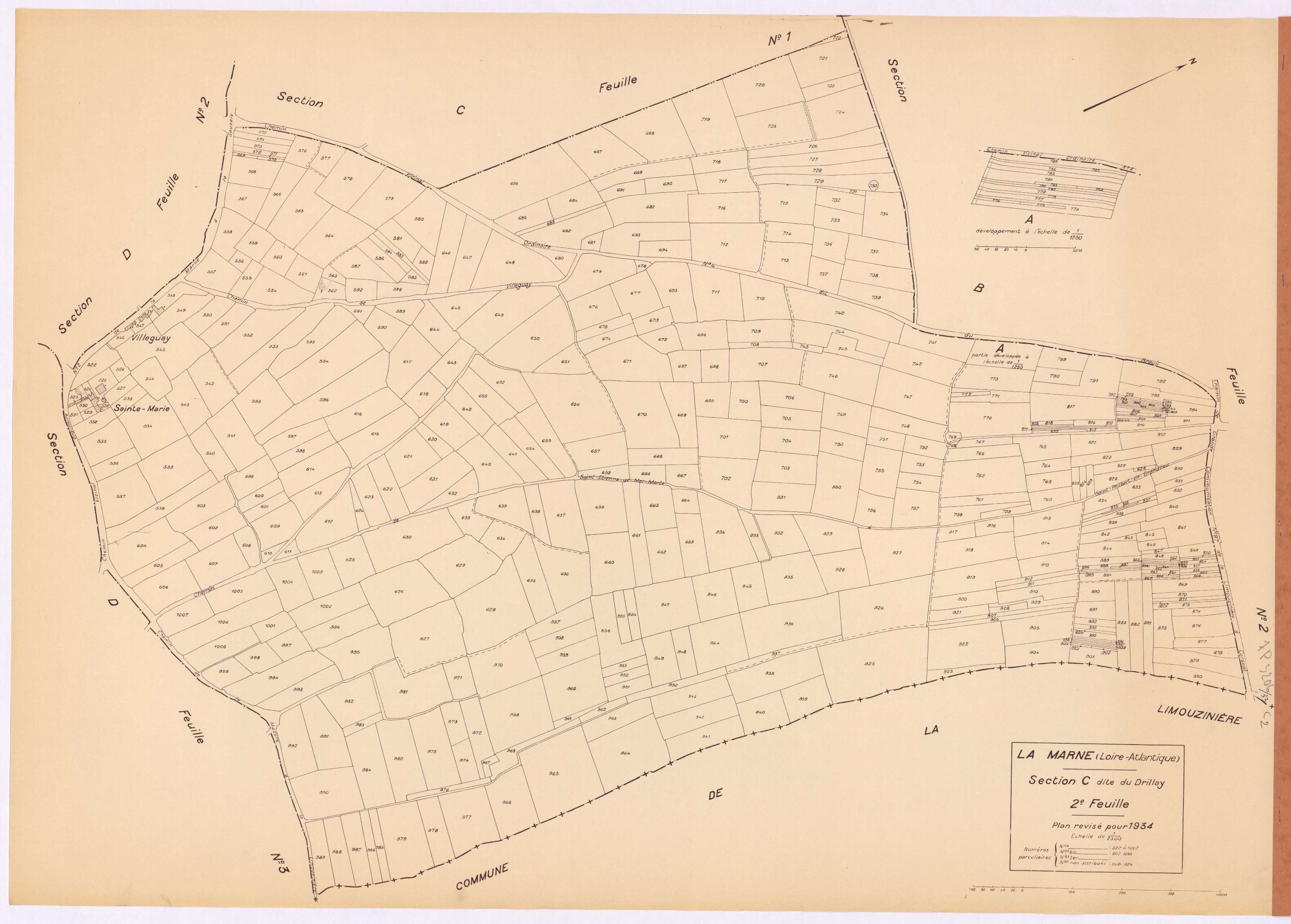La Marne - Section C2 Drillay (section du) ; 522-1007