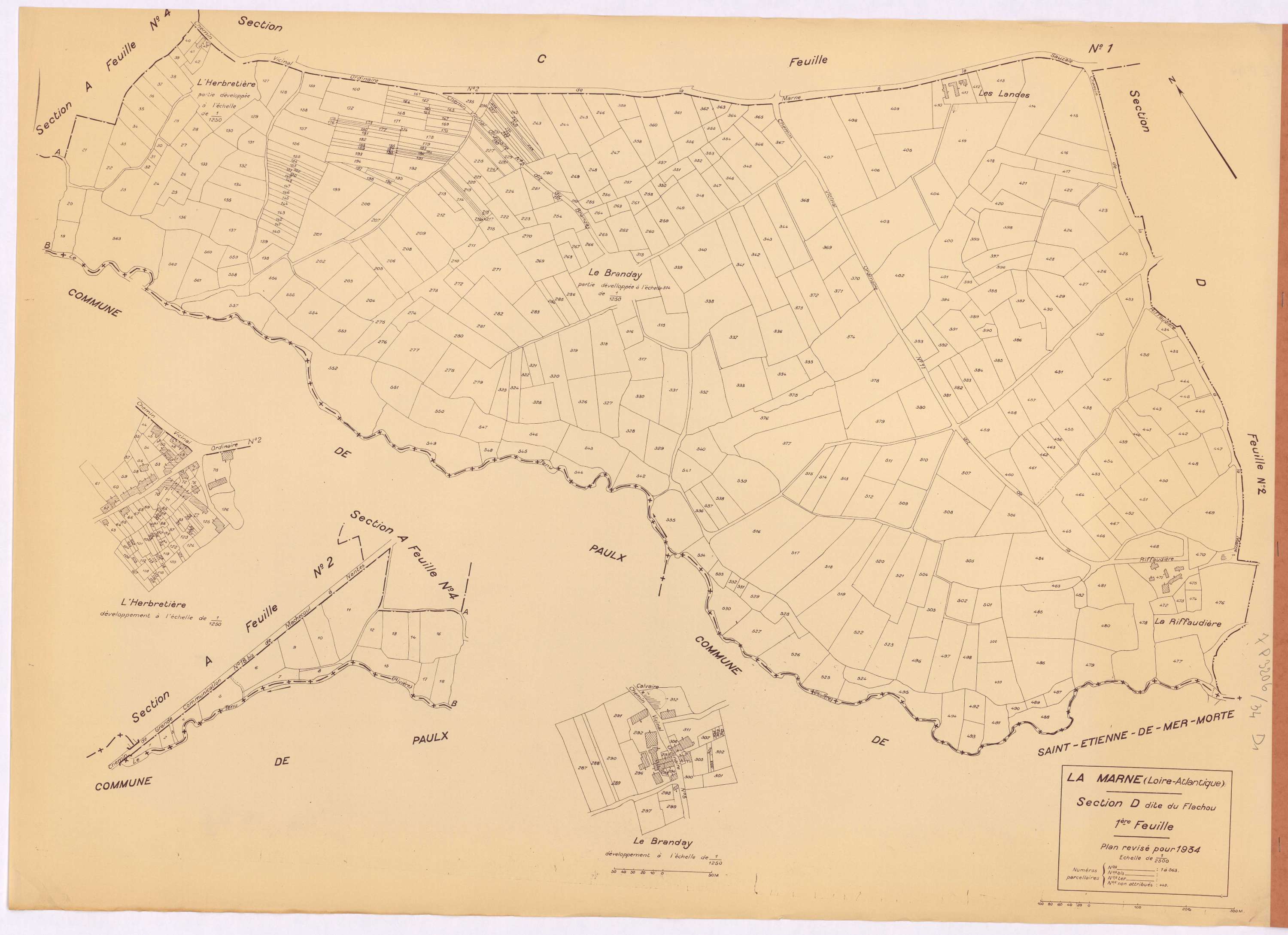 La Marne - Section D1 Flachou (section de) ; 1-563