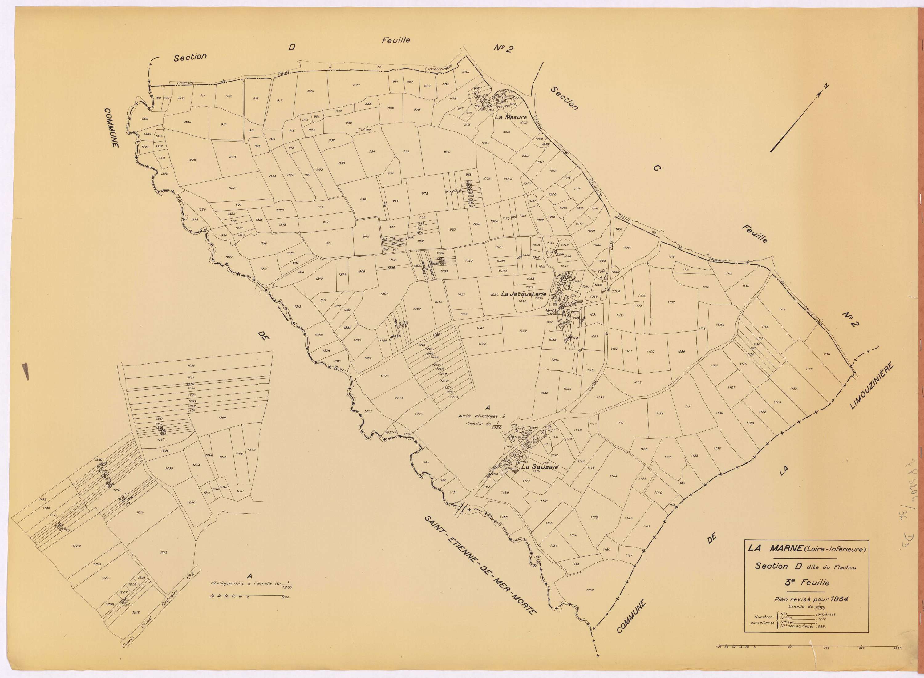 La Marne - Section D3 Flachou (section de) ; 900-1335