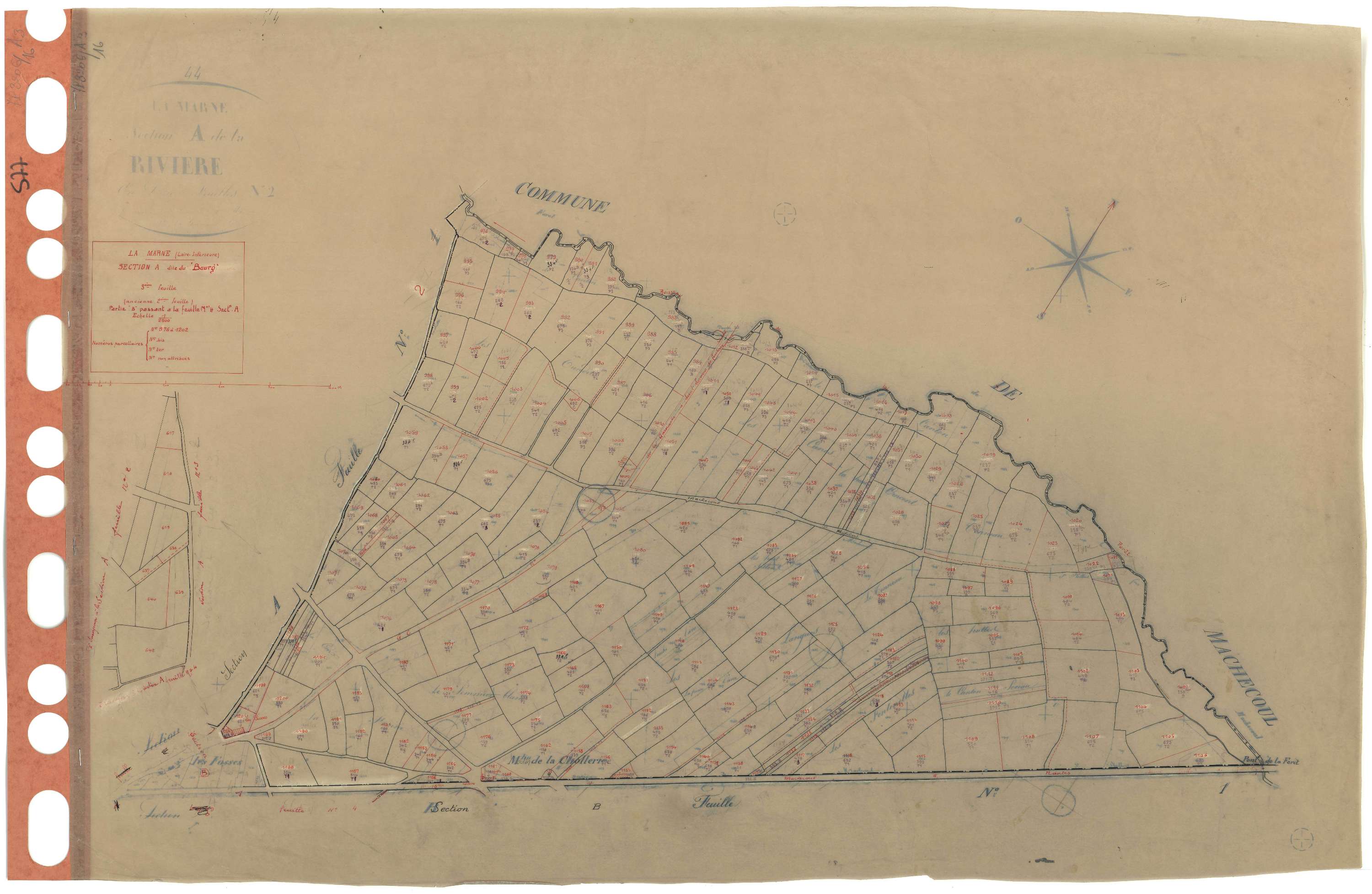 La Marne - Section A3 Bourg (section du) . 976-1202