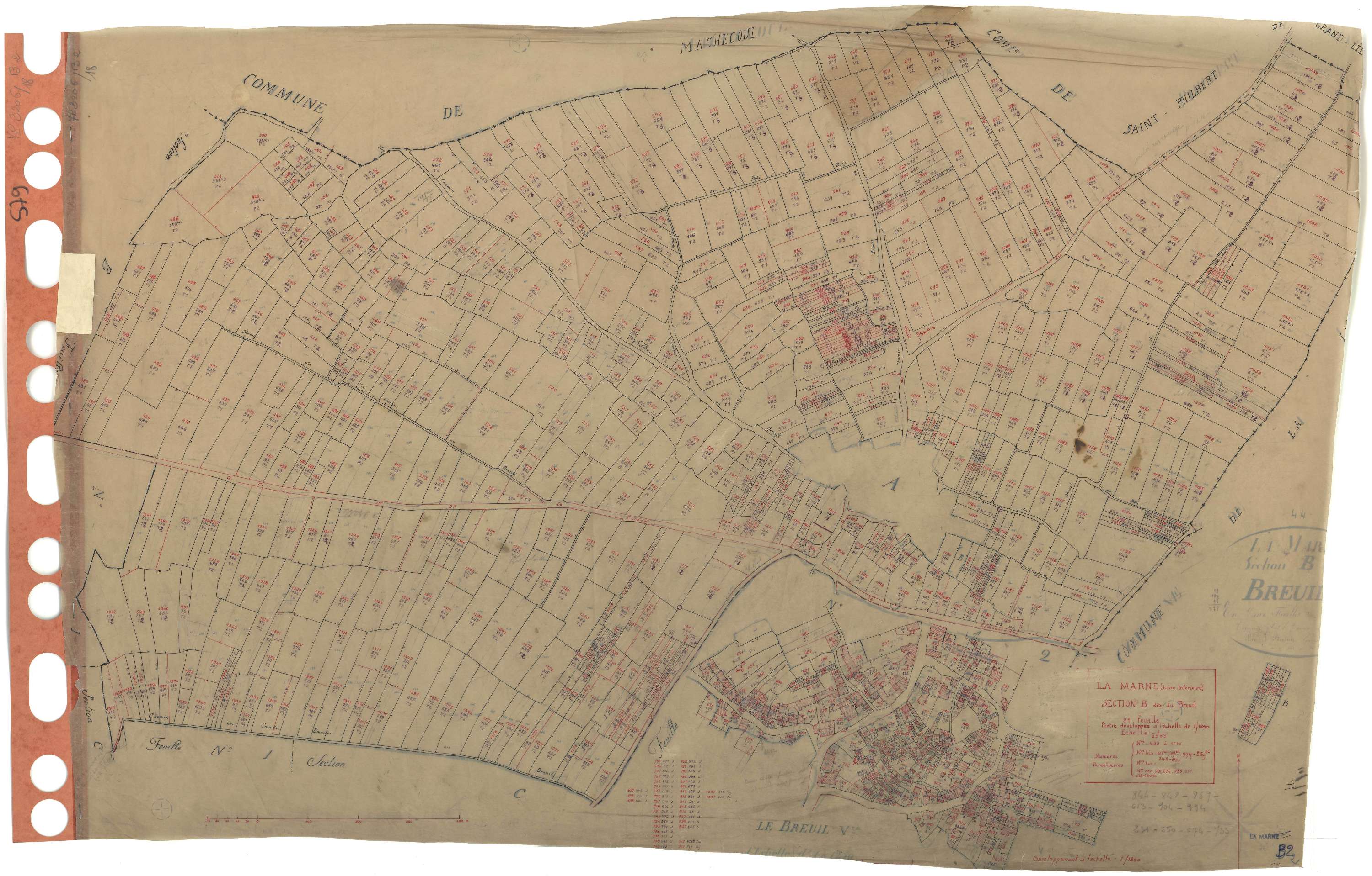 La Marne - Section B2 Breuil (section du) . 400-1365