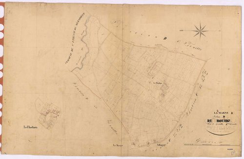 La Marne - Section D2 Bourg (section du) ; 653-1046