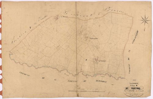 La Marne - Section D3 Bourg (section du) ; 1047-1599