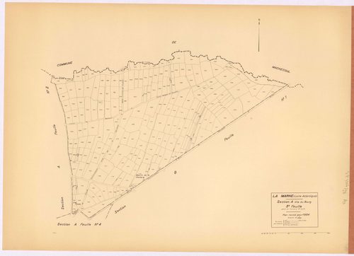 La Marne - Section A3 Bourg (section du) ; 976-1202