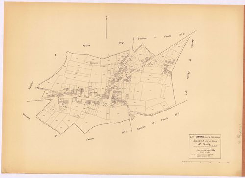 La Marne - Section A4 Bourg (section du) ; 1203-1387