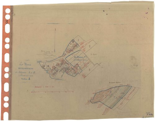 La Marne - Section A2 (développement) Bourg (section du) . 400-975 . développement du village de La Rivière et de diverses parcelles