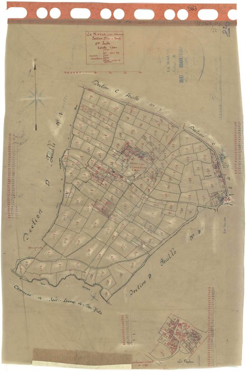 La Marne - Section D2 Flachou (section du) . 564-899