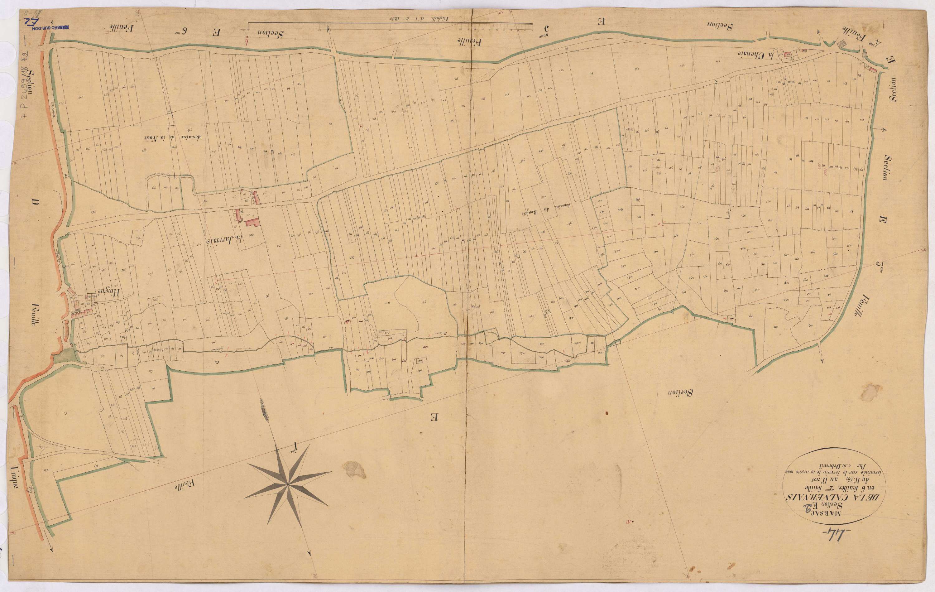 Marsac-sur-Don - Section E2 Calvernais (section de La) ; 647-1105