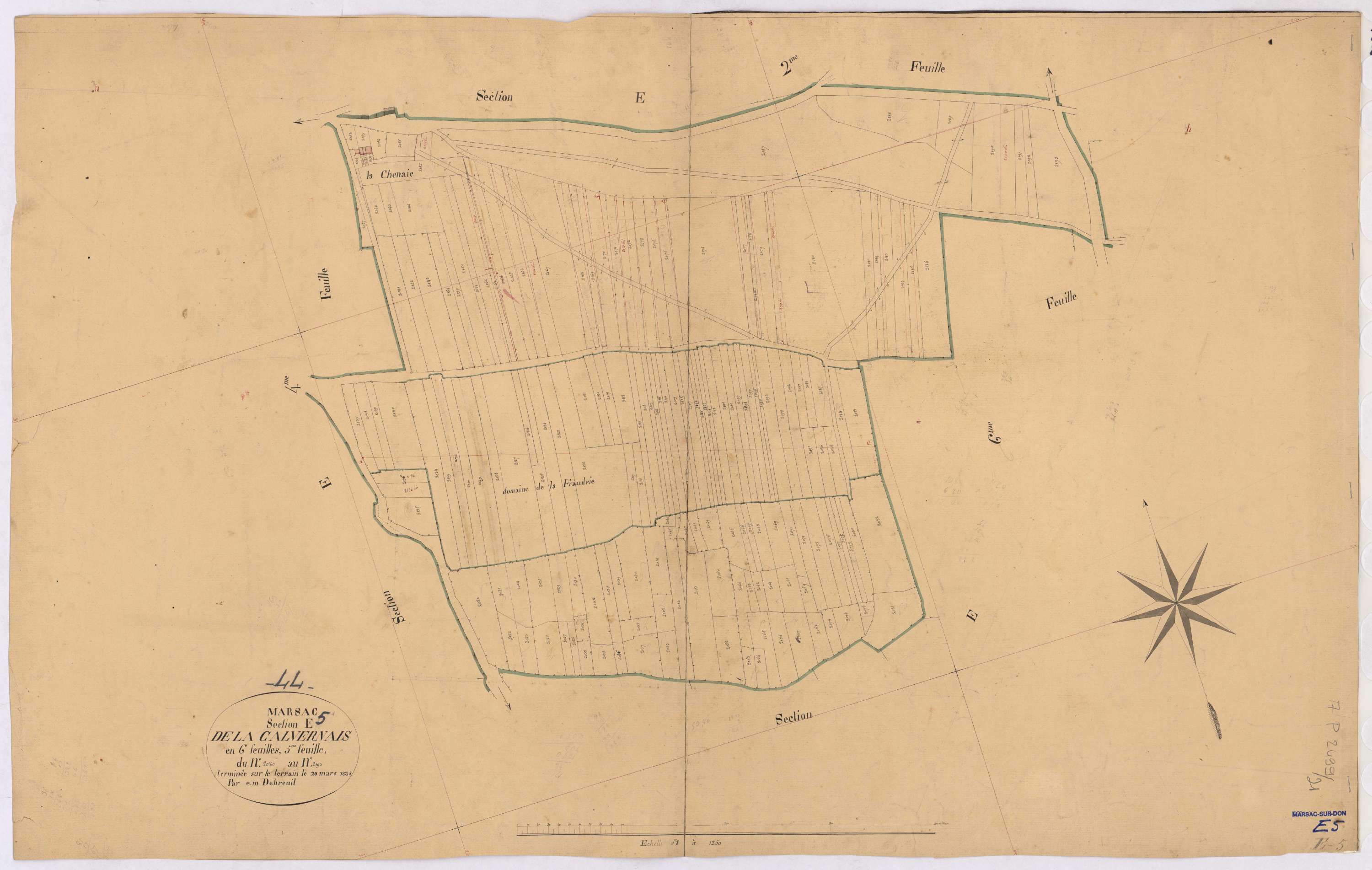 Marsac-sur-Don - Section E5 Calvernais (section de La) ; 2020-2193