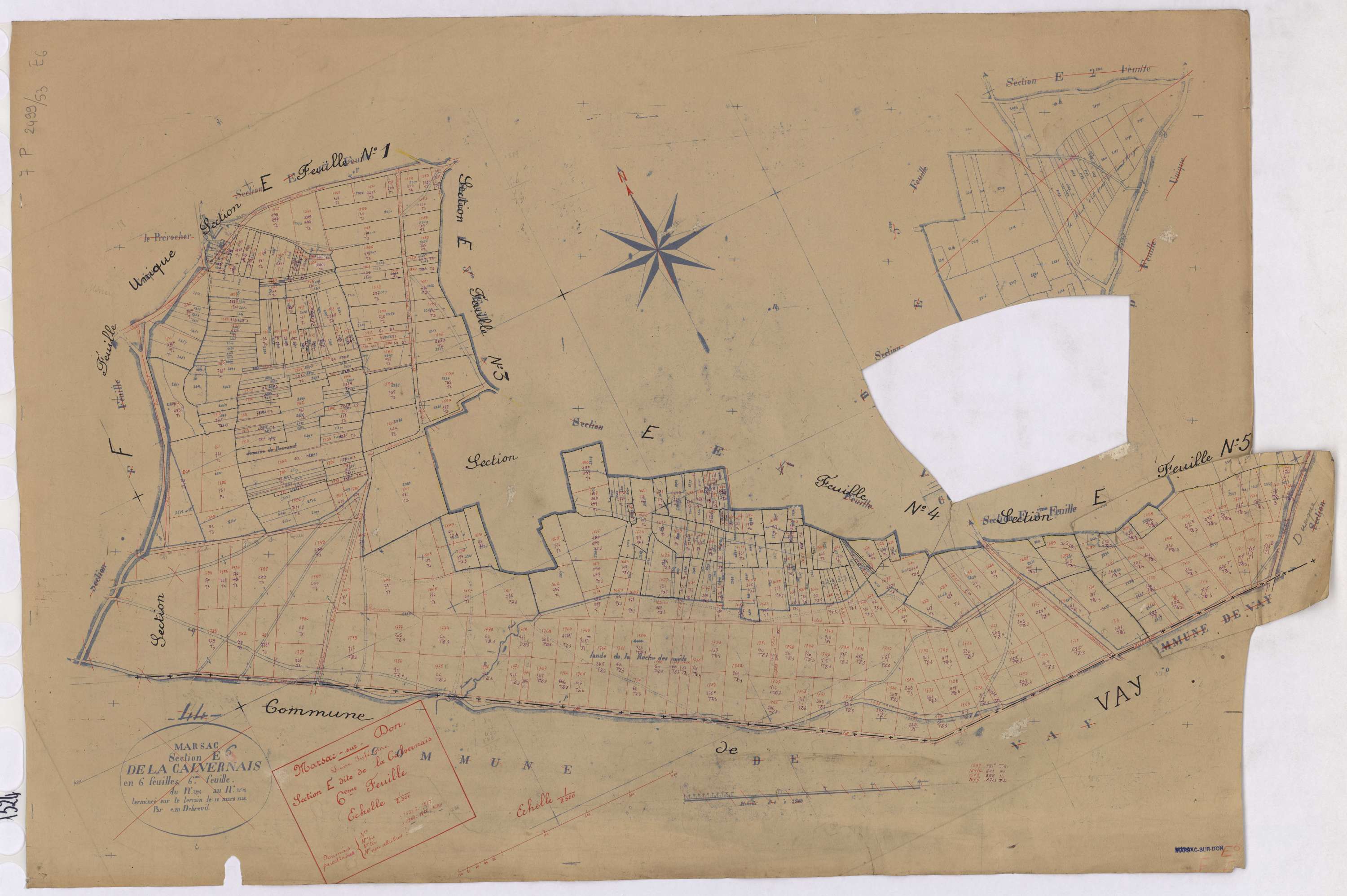 Marsac-sur-Don - Section E6 Calvernais (section de La) ; 1531-1817