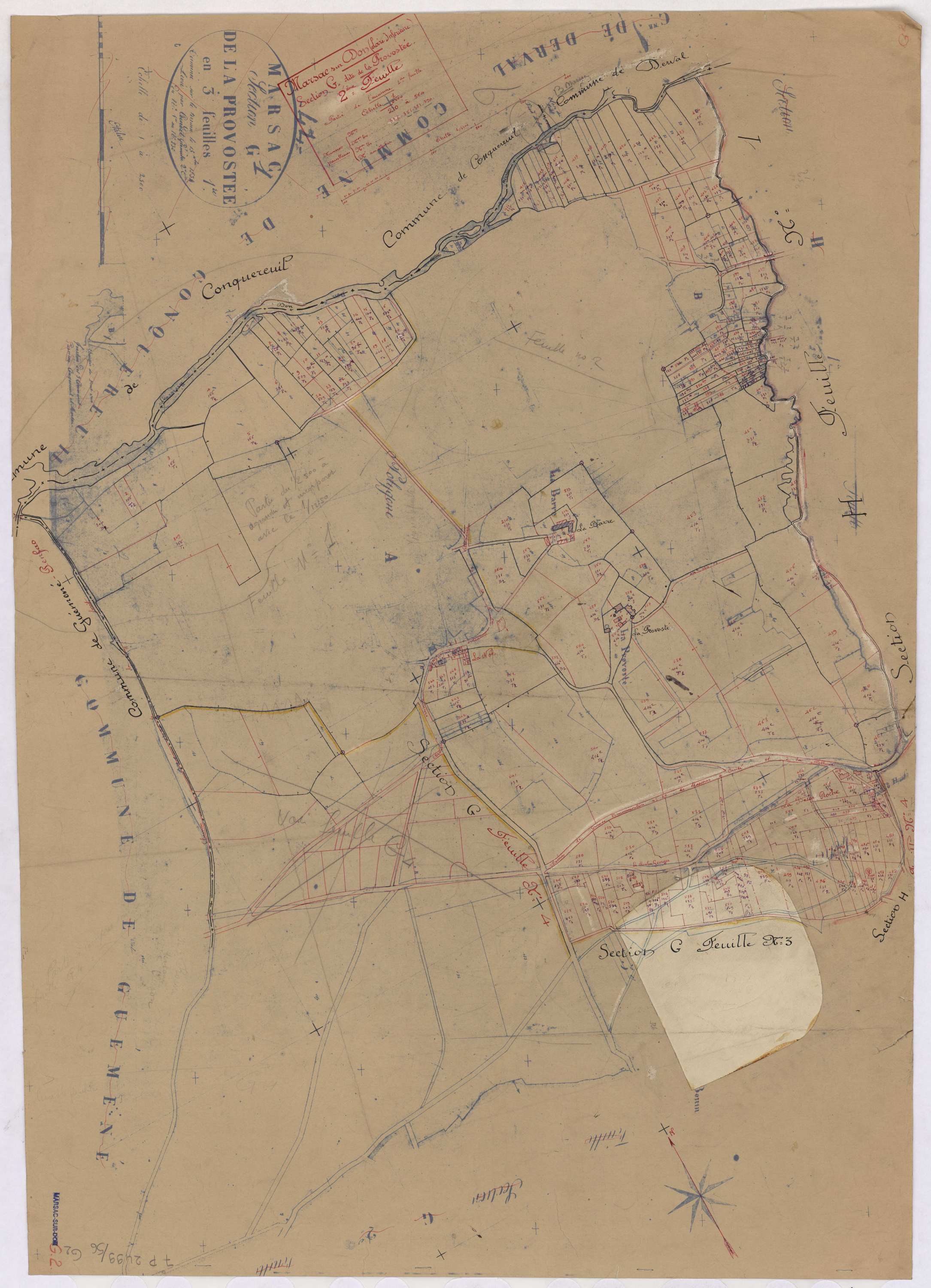 Marsac-sur-Don - Section G2 Provostée (section de La) ; 210-564