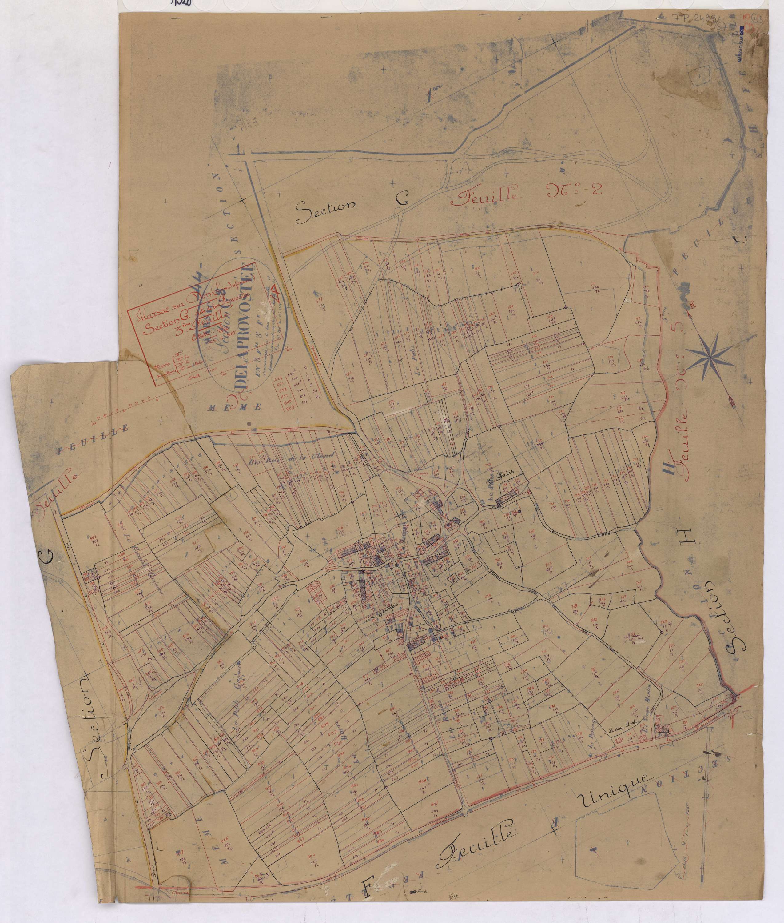 Marsac-sur-Don - Section G3 Provostée (section de La) ; 565-987