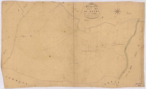 Marsac-sur-Don - Section B4 Bourg (section du) ; 681-1253