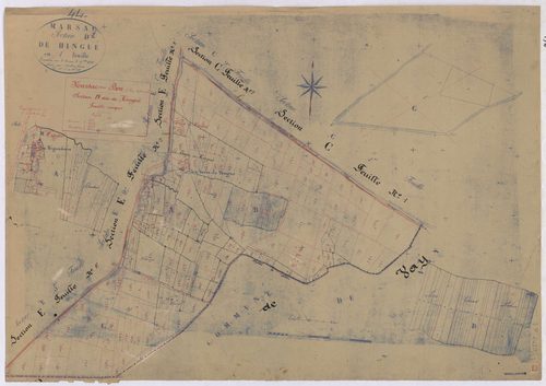 Marsac-sur-Don - Section D Hingué (section de) ; 1-169