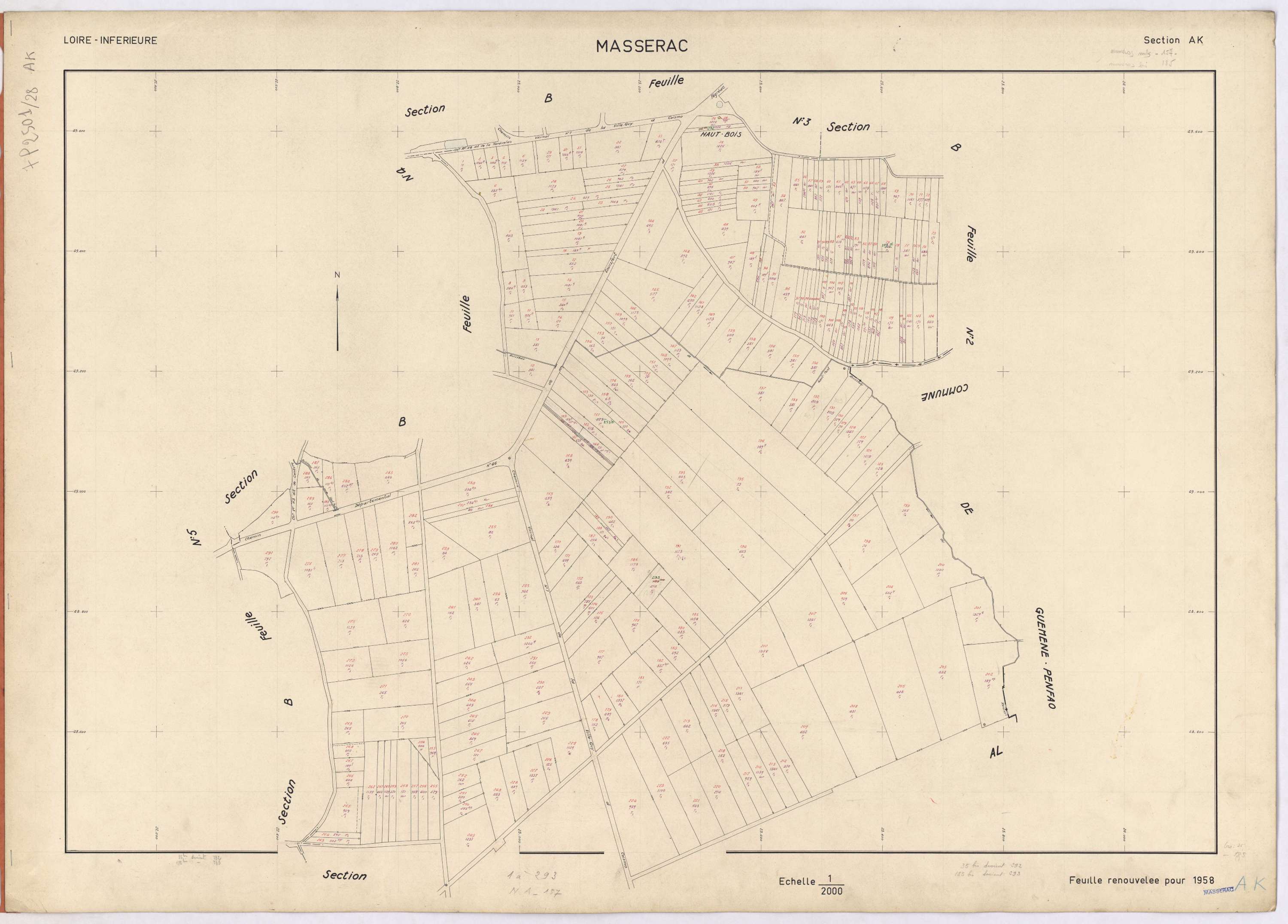 Massérac - Section AK 1-293