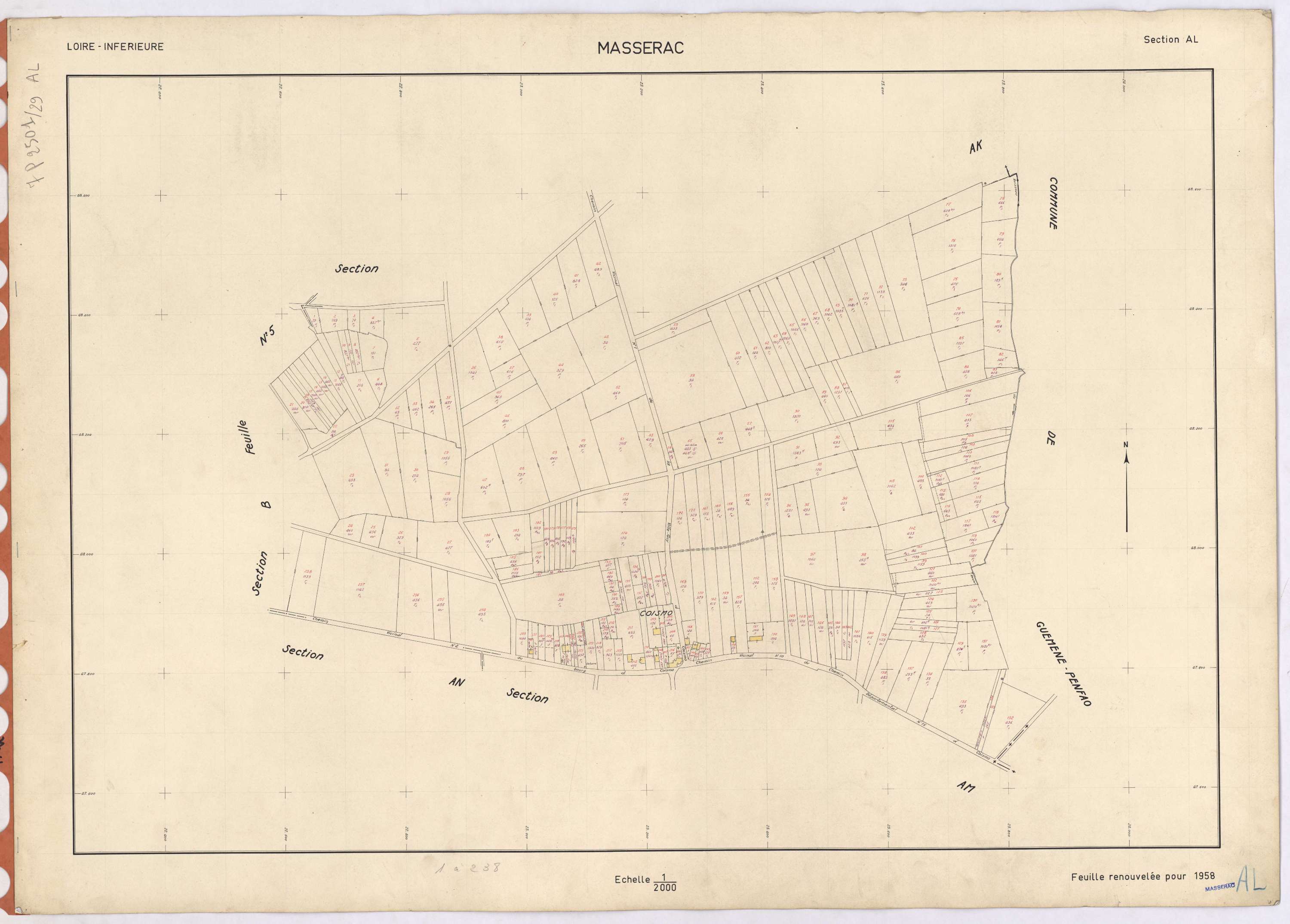 Massérac - Section AL 1-238