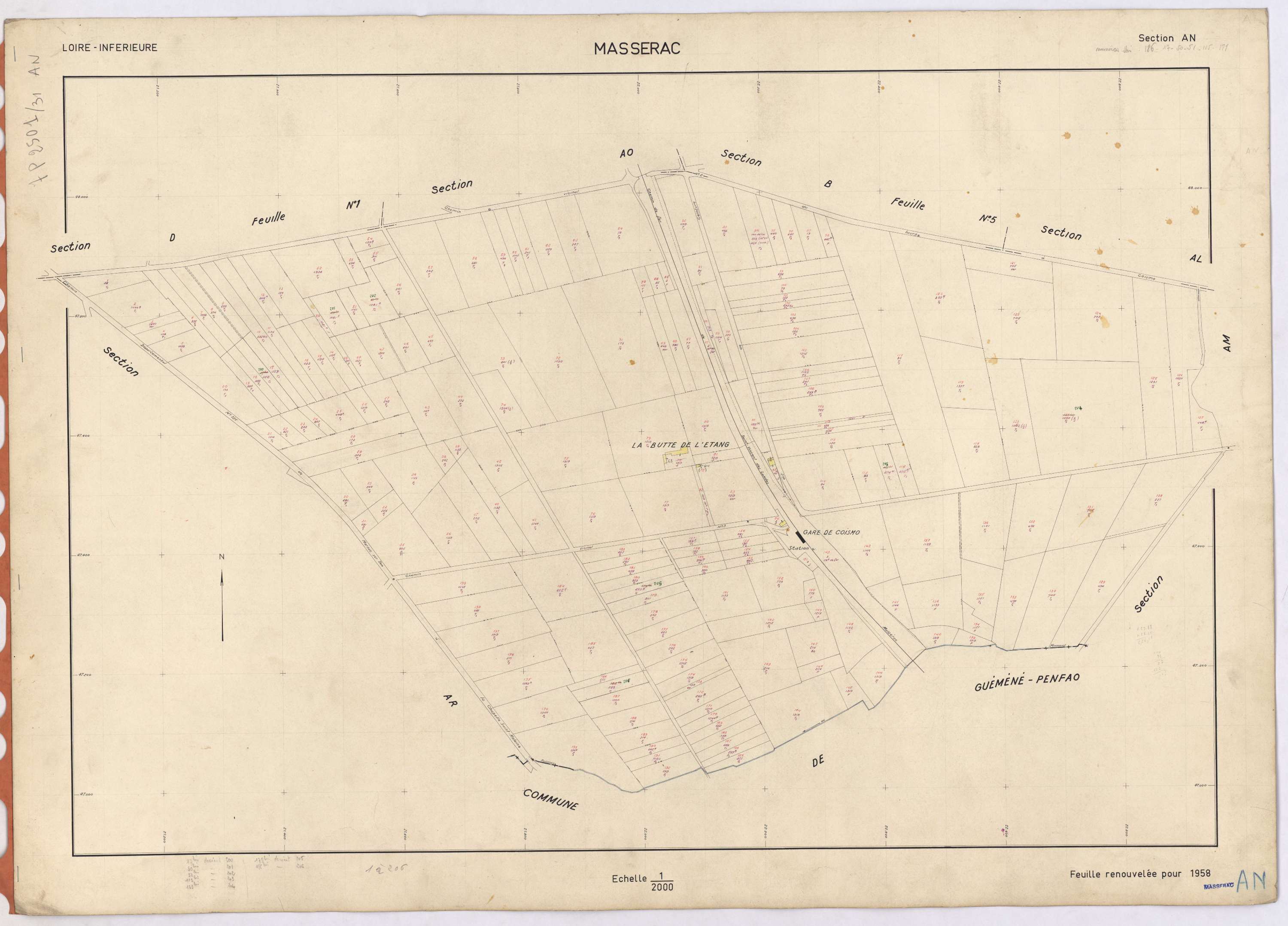 Massérac - Section AN 1-206
