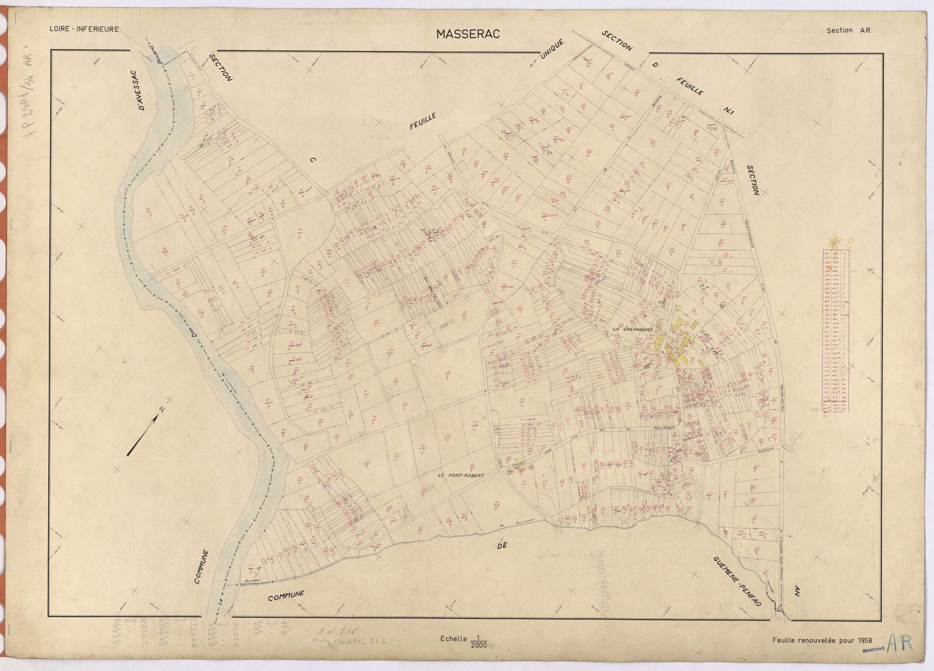 Massérac - Section AR 1-716