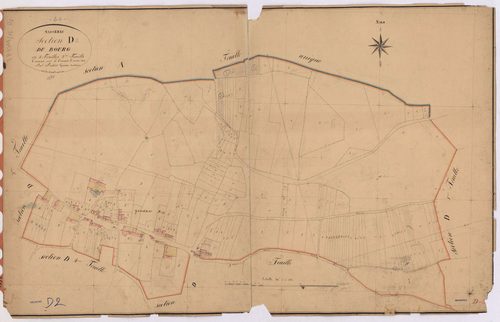 Massérac - Section D2 Bourg (section du) ; 304bis-550