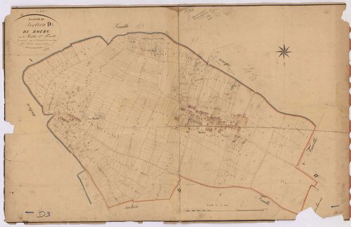 Massérac - Section D3 Bourg (section du) ; 551-1263