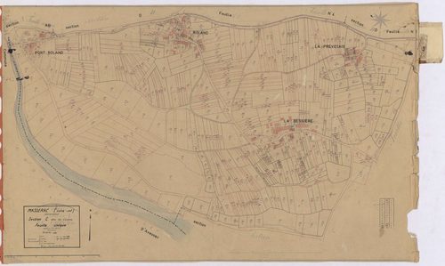 Massérac - Section C Coismo (section de) ; 1-536