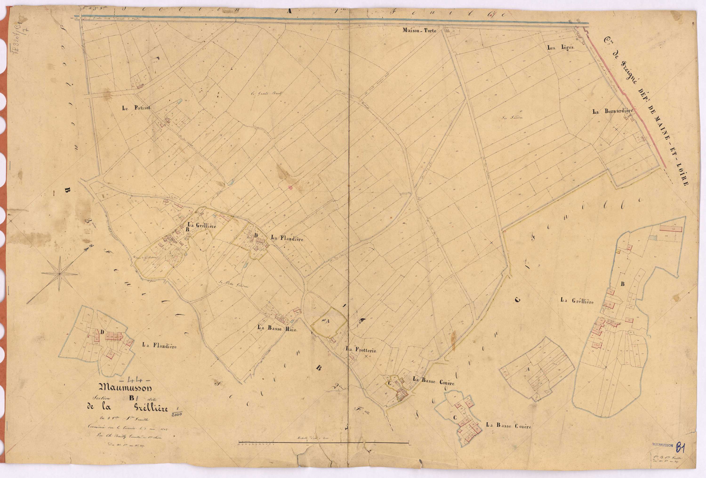 Maumusson - Section B1 Gréllière (section de La) ; 1-347