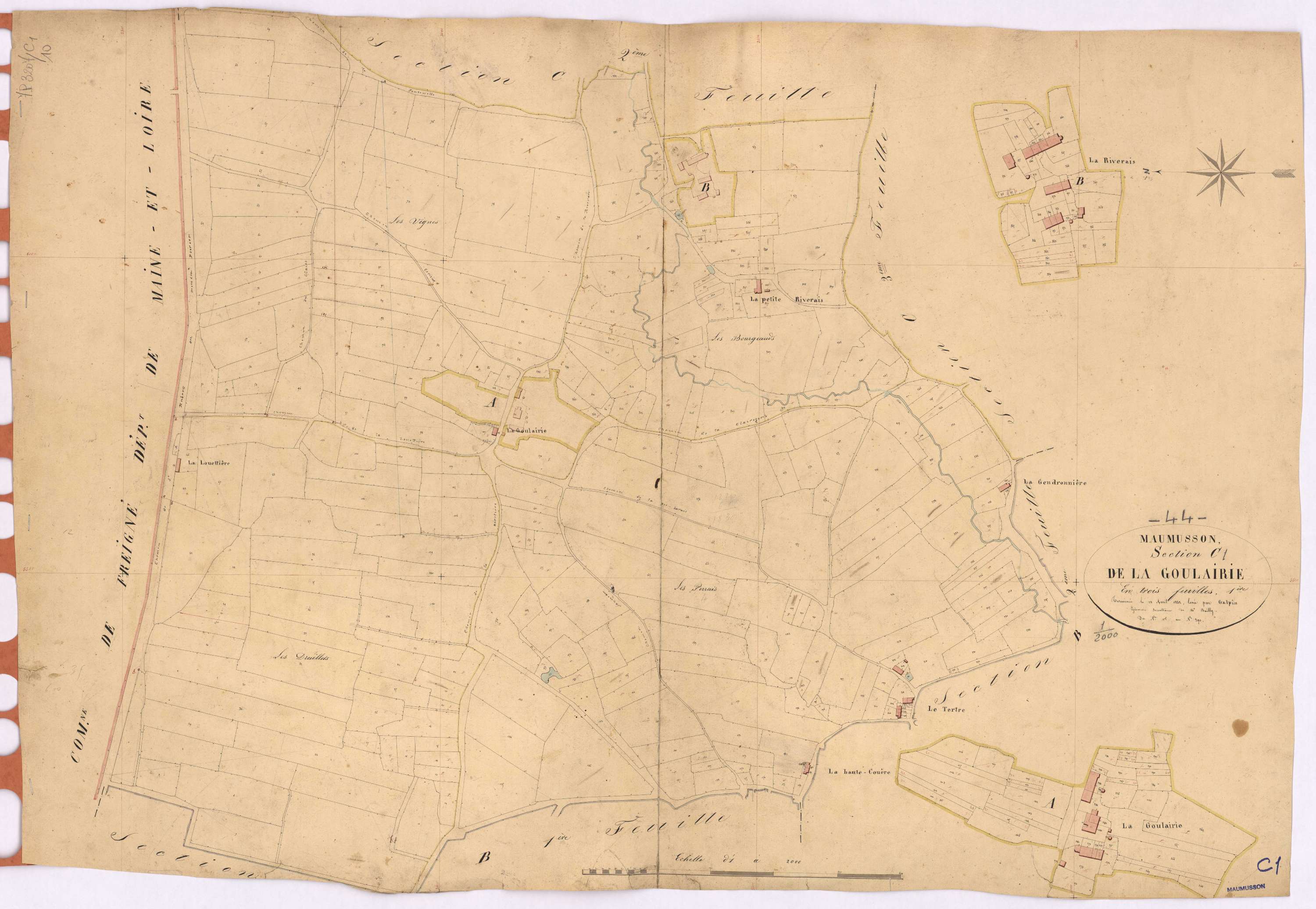 Maumusson - Section C1 Goulairie (section de La) ; 1-390