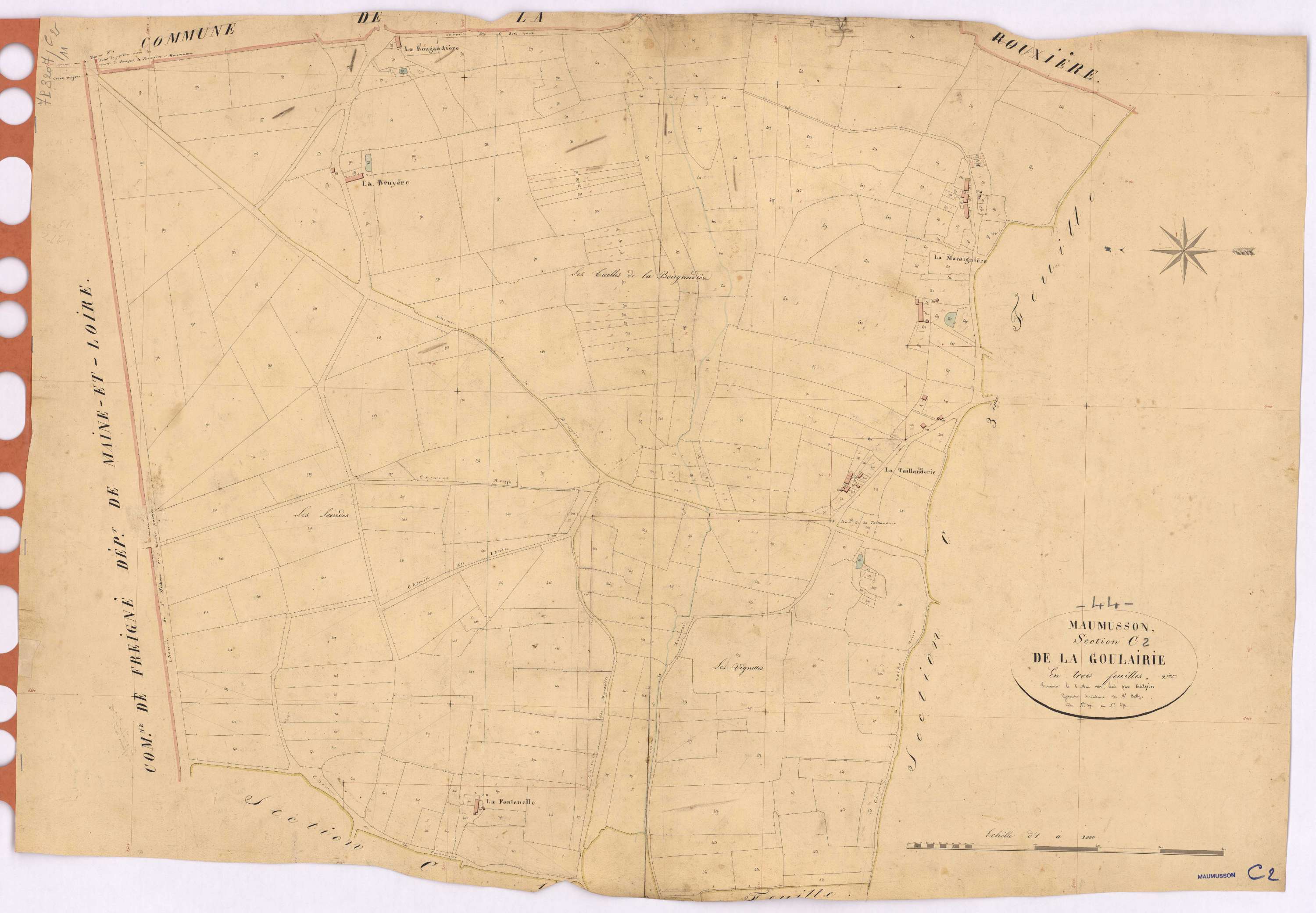 Maumusson - Section C2 Goulairie (section de La) ; 391-674