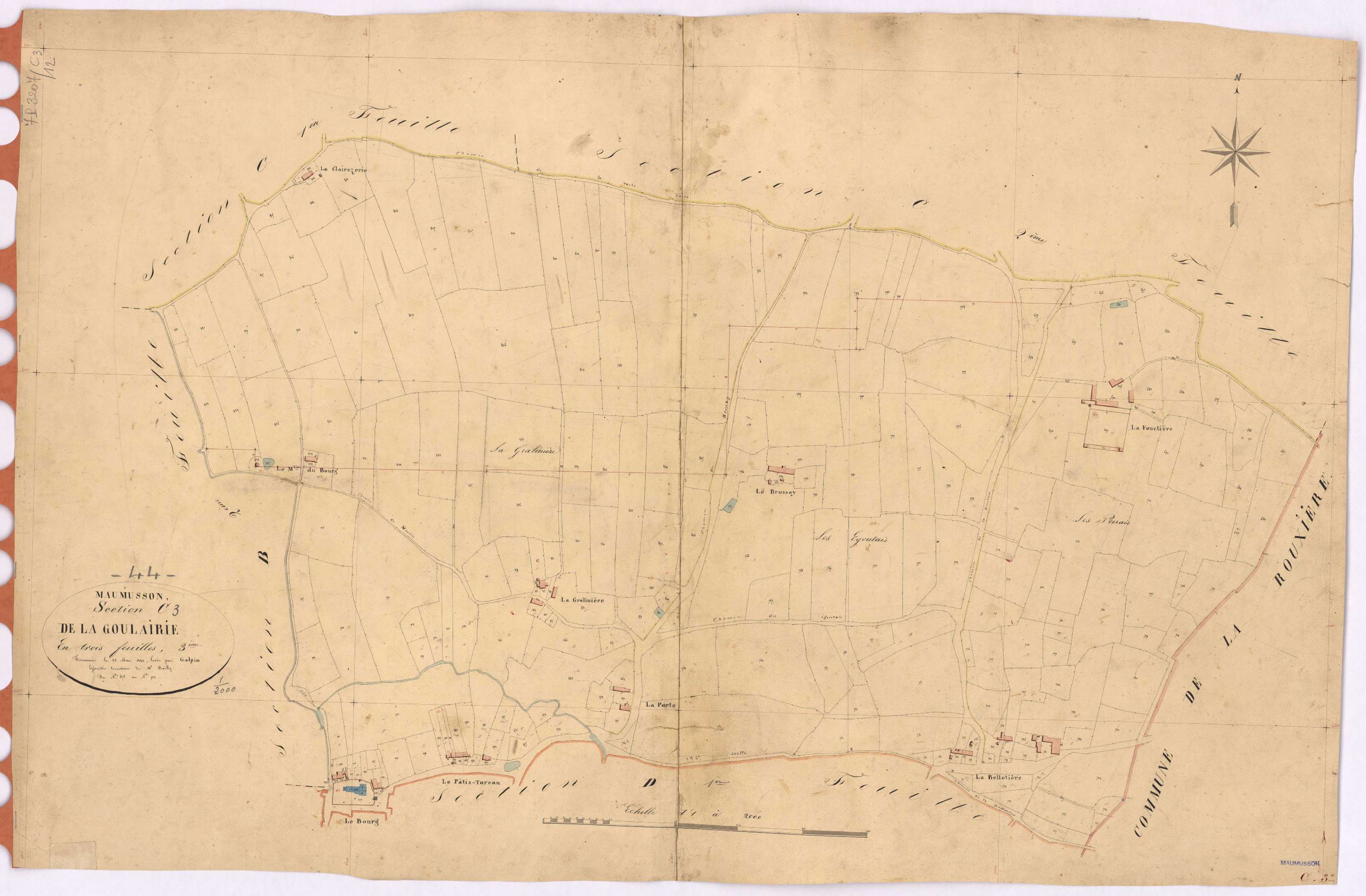 Maumusson - Section C3 Goulairie (section de La) ; 675-922