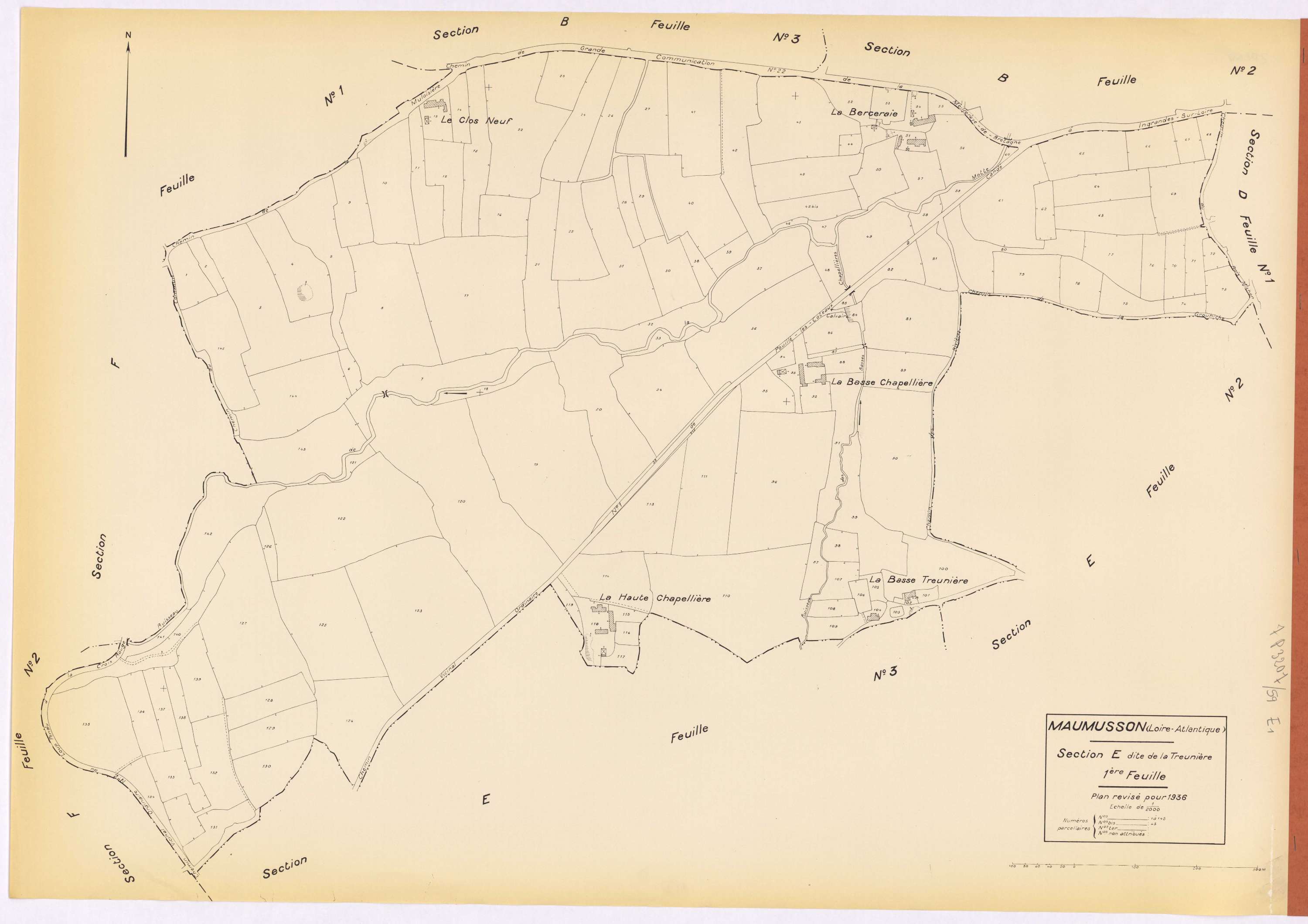 Maumusson - Section E1 Treunière (section de La) ; 1-145