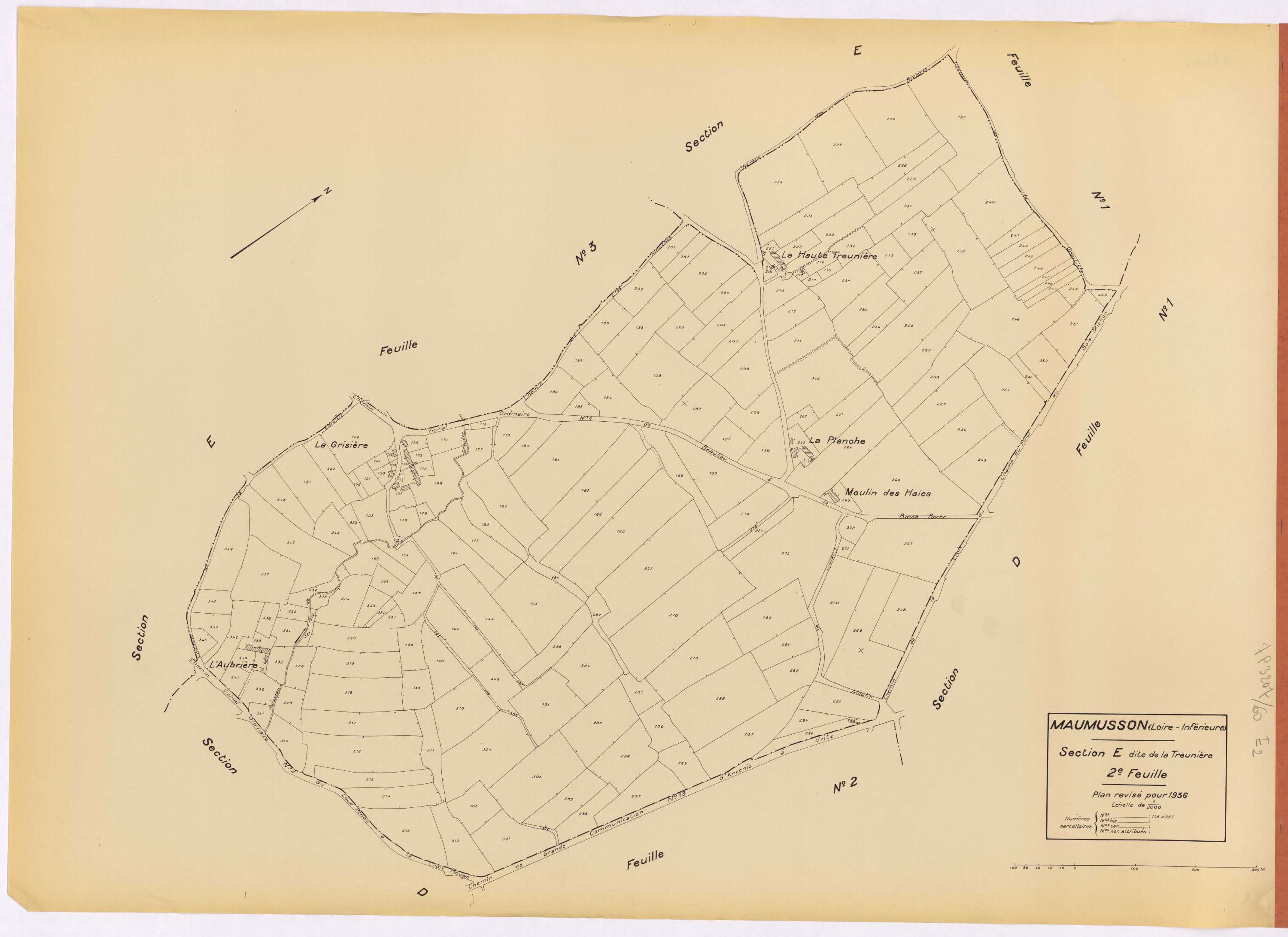 Maumusson - Section E2 Treunière (section de La) ; 146-352