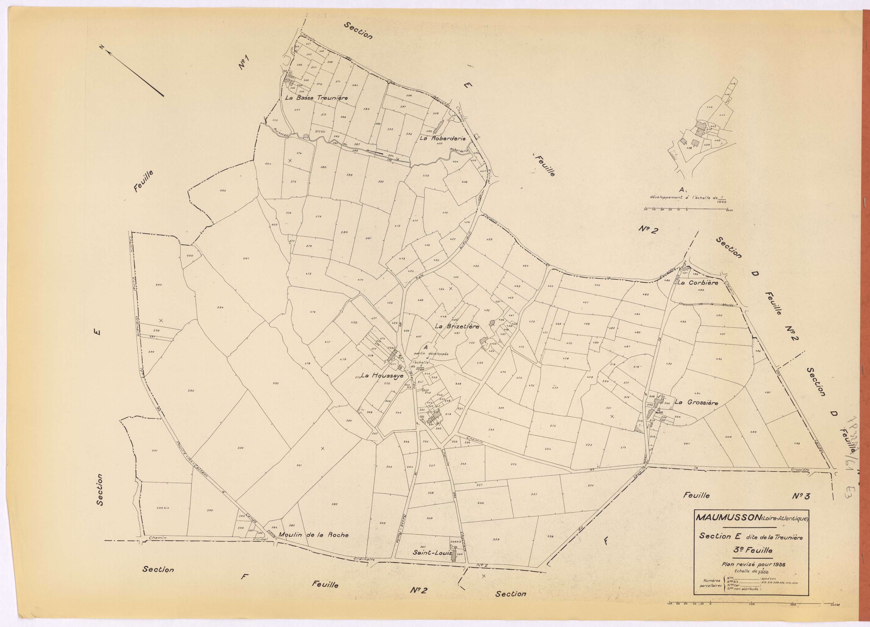 Maumusson - Section E3 Treunière (section de La) ; 353-604