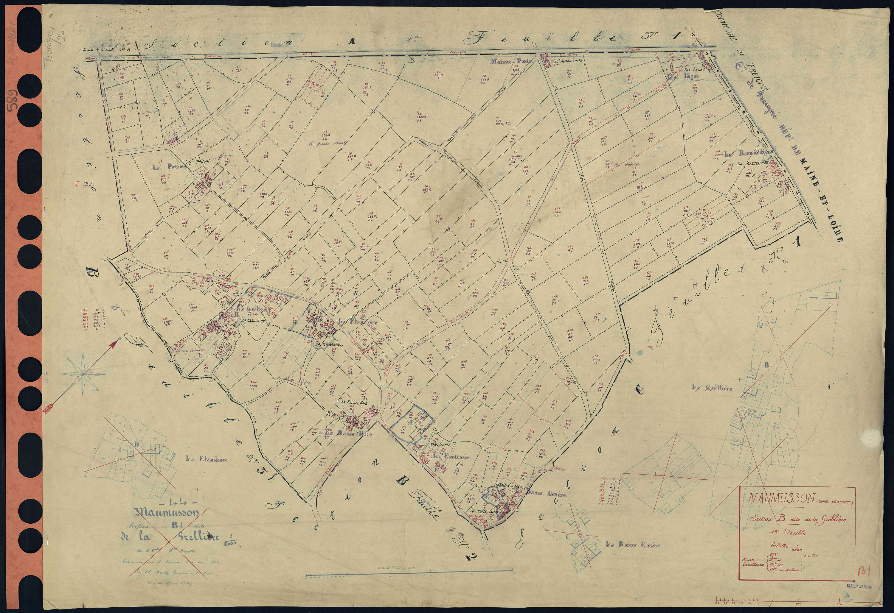 Maumusson - Section B1 Grellière (section de La) . 1-324