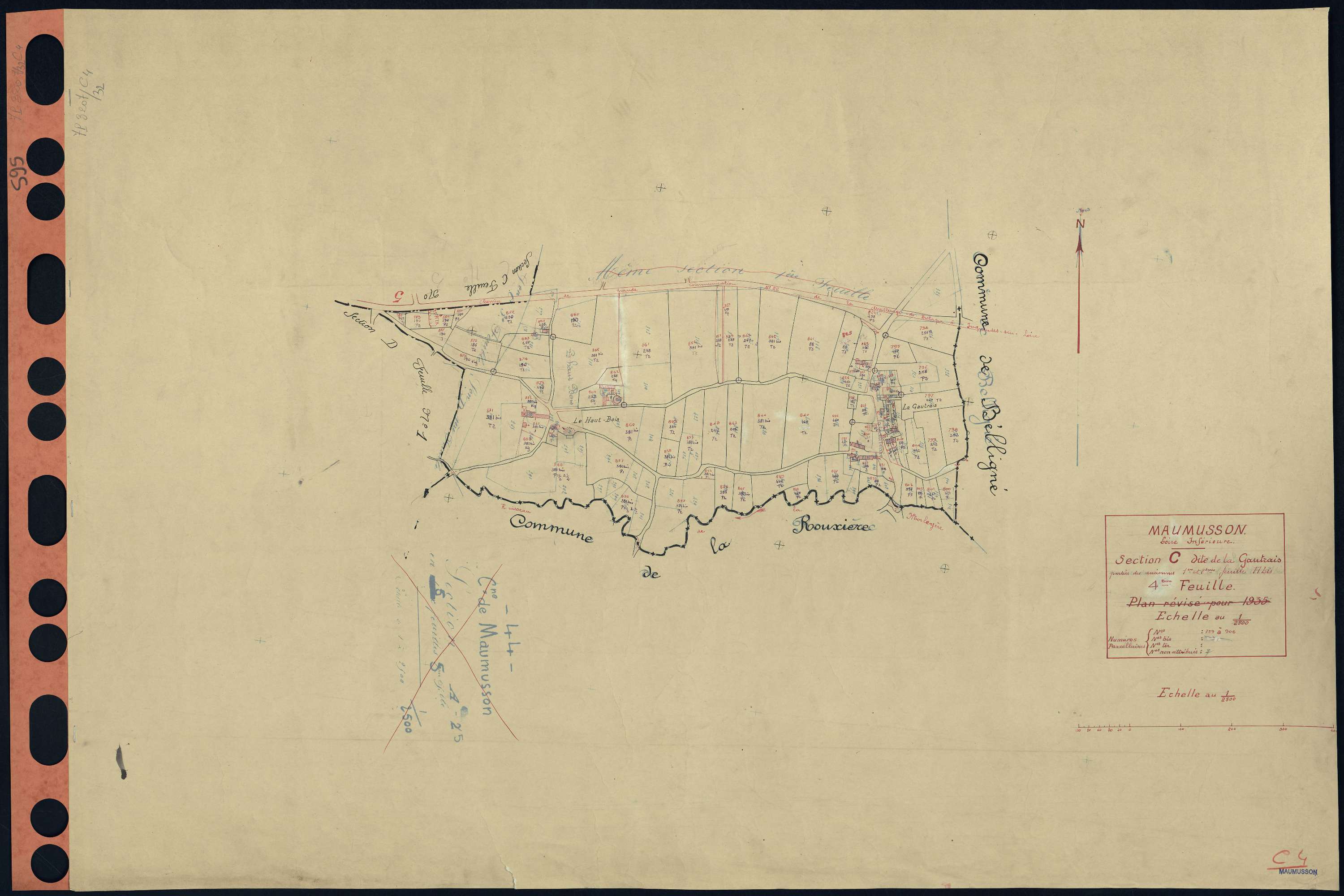 Maumusson - Section C4 Gautrais (section de La) . 759-906