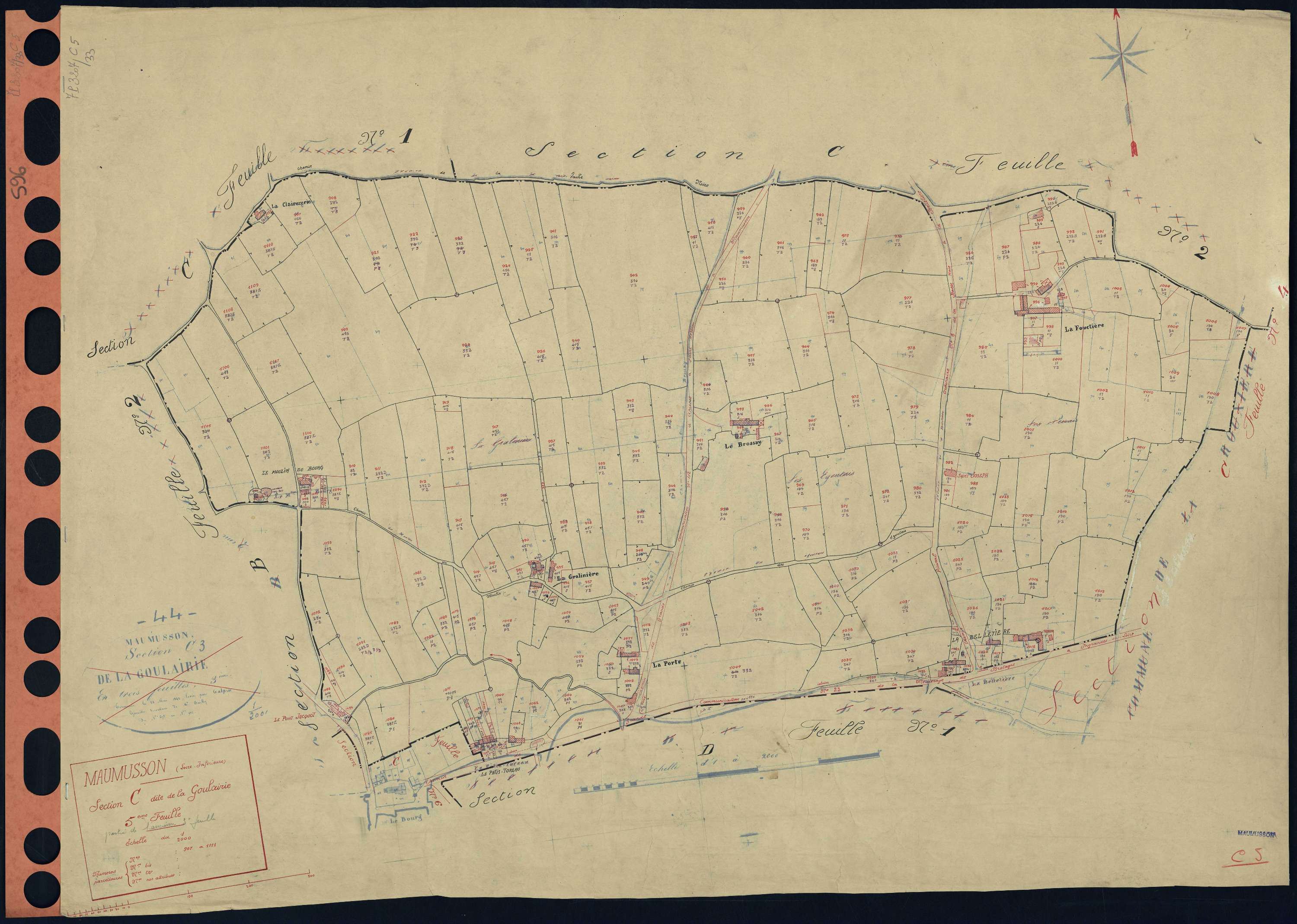 Maumusson - Section C5 Goulairie (section de La) . 907-1111