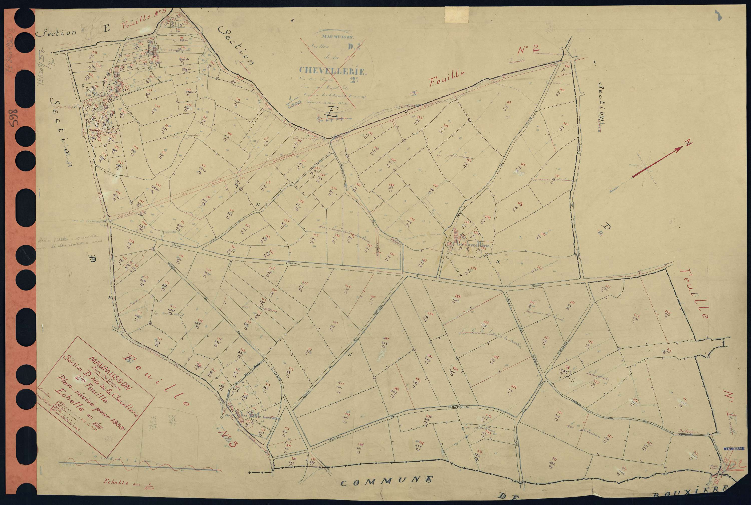 Maumusson - Section D2 Chevellerie (section de La) . 281-473