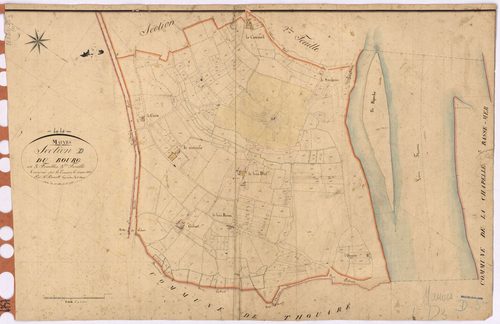 Mauves-sur-Loire - Section D3 Bourg (section du) ; 893-1295