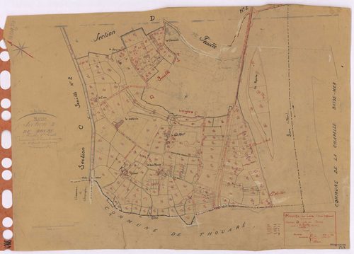 Mauves-sur-Loire - Section D3 Bourg (section du) ; 859-1143