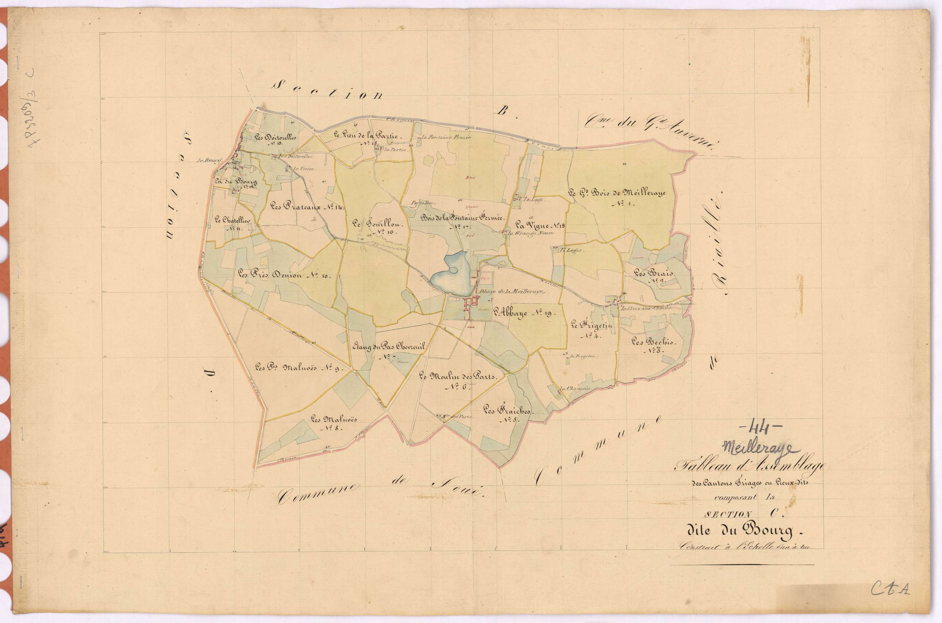 La Meilleraye-de-Bretagne - Section C Bourg (section du)